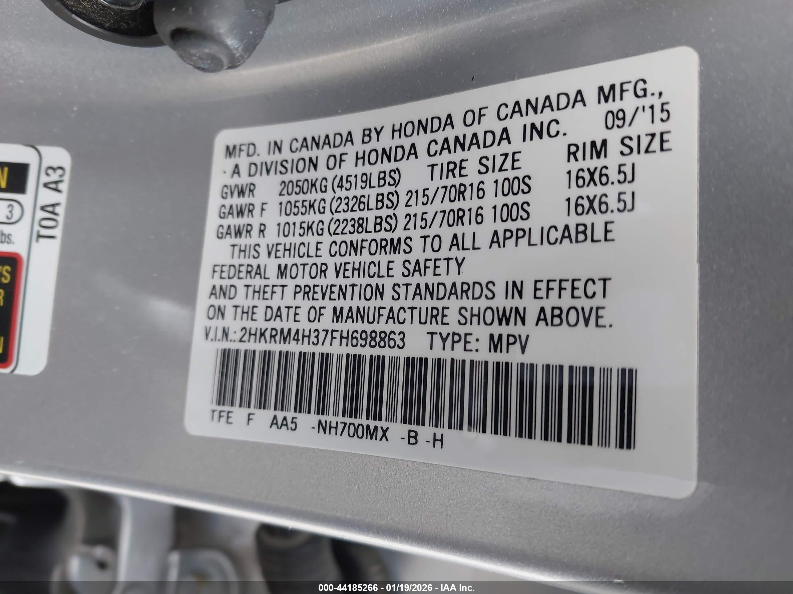 HONDA CR-V image 9