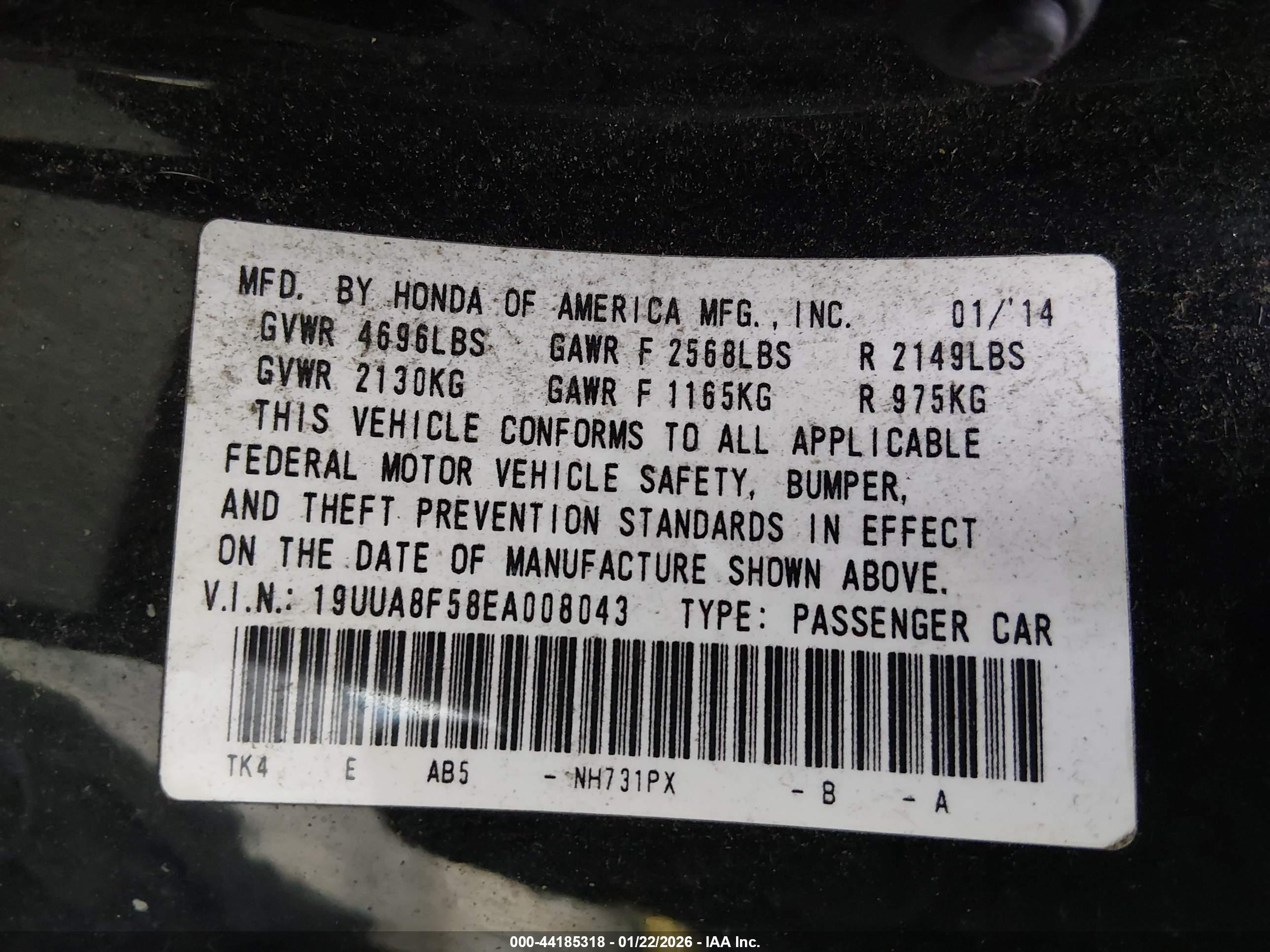 ACURA TL image 9