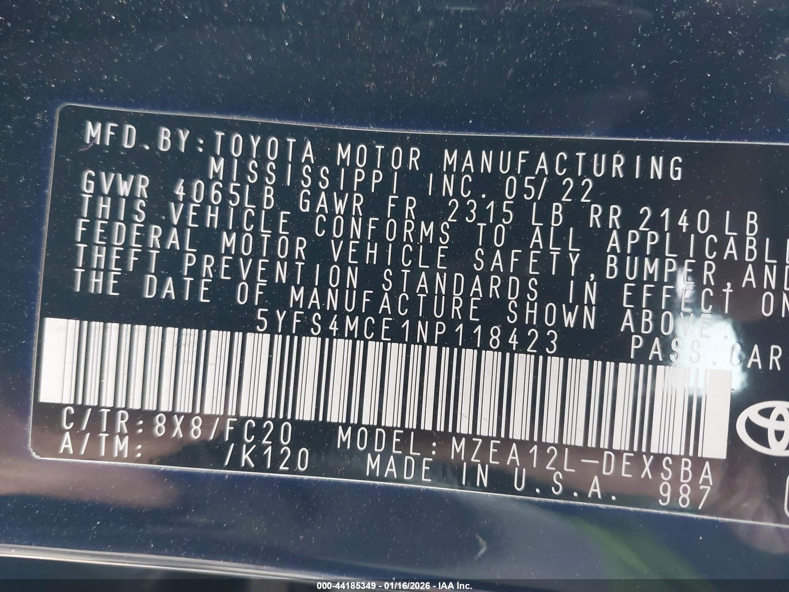 TOYOTA COROLLA image 9