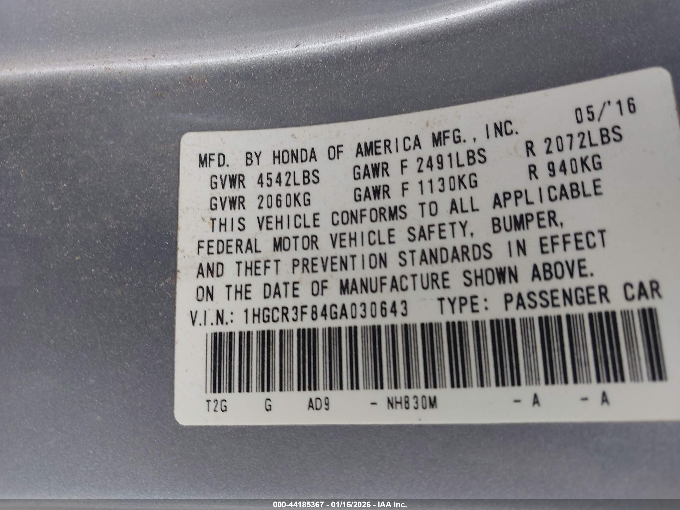 HONDA ACCORD image 9