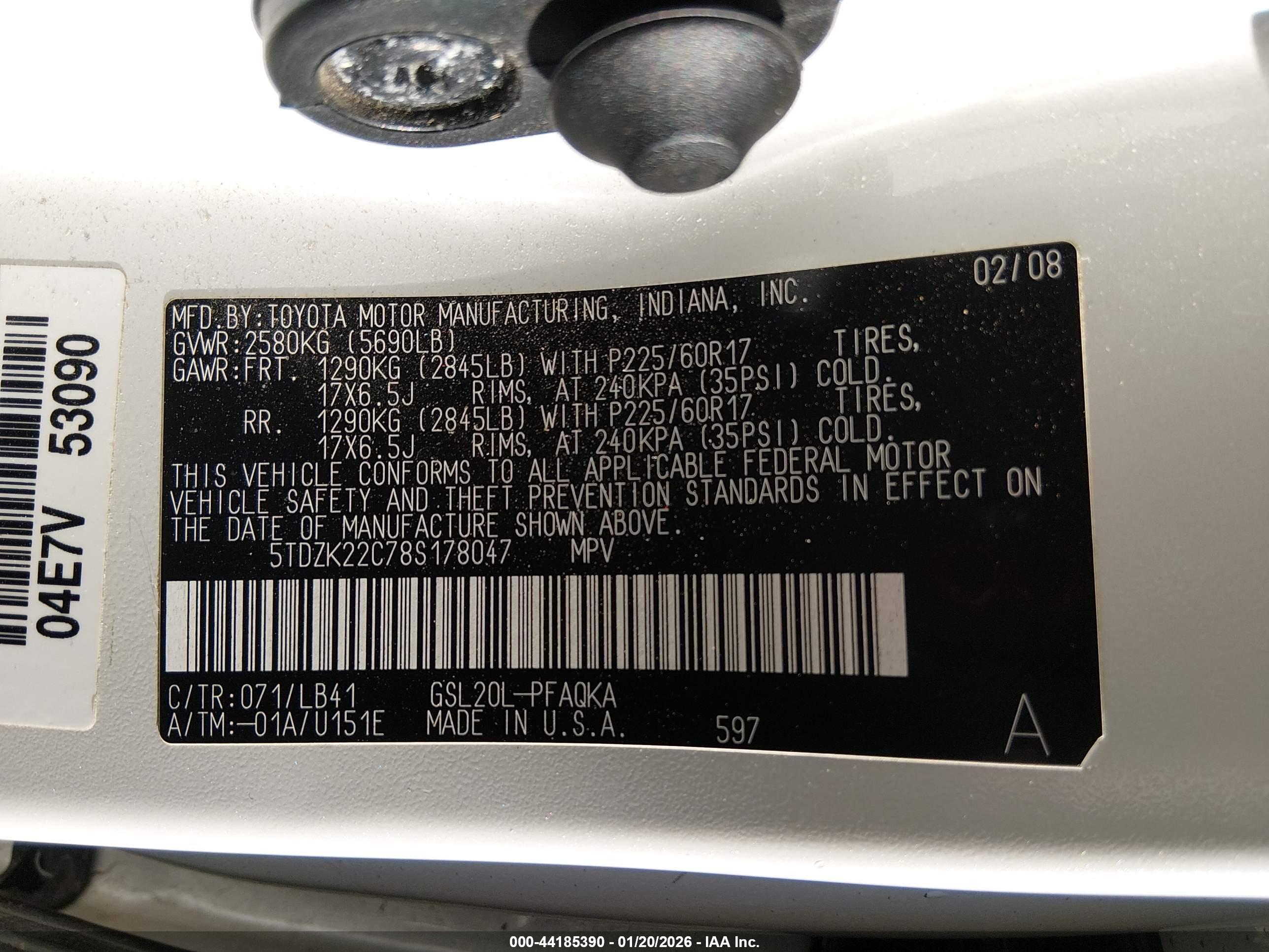 TOYOTA SIENNA image 9