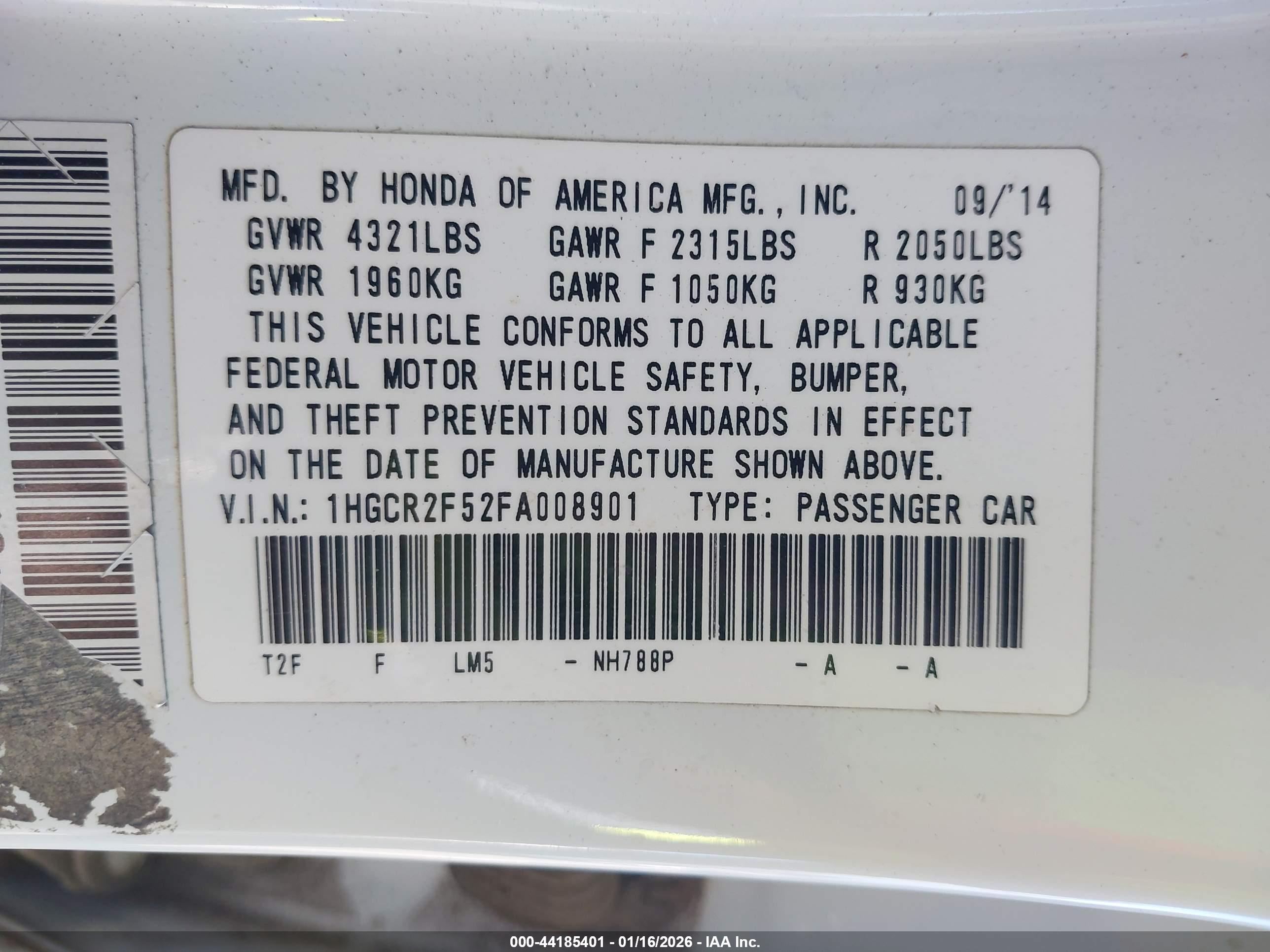 HONDA ACCORD image 9