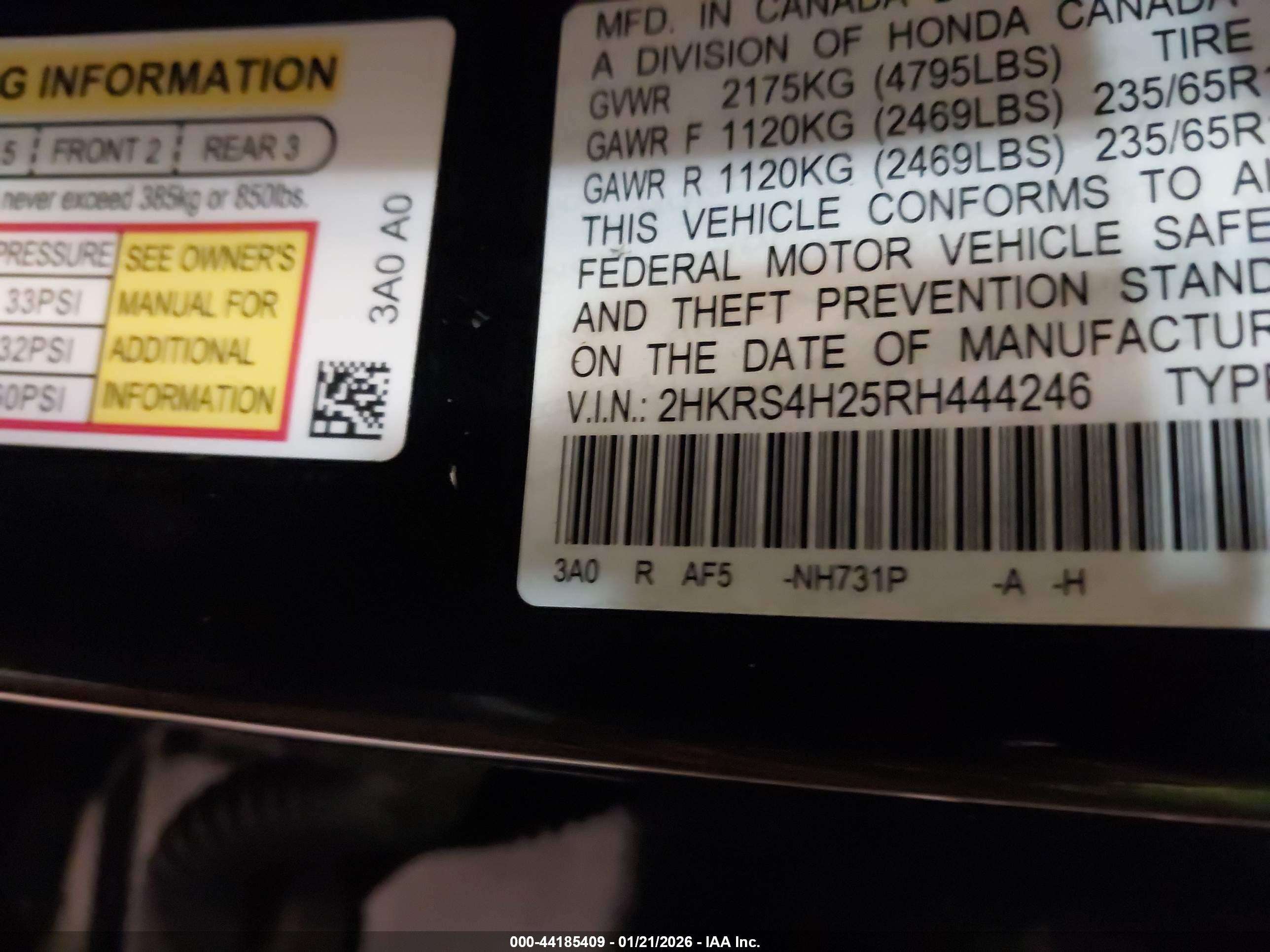 HONDA CR-V image 9