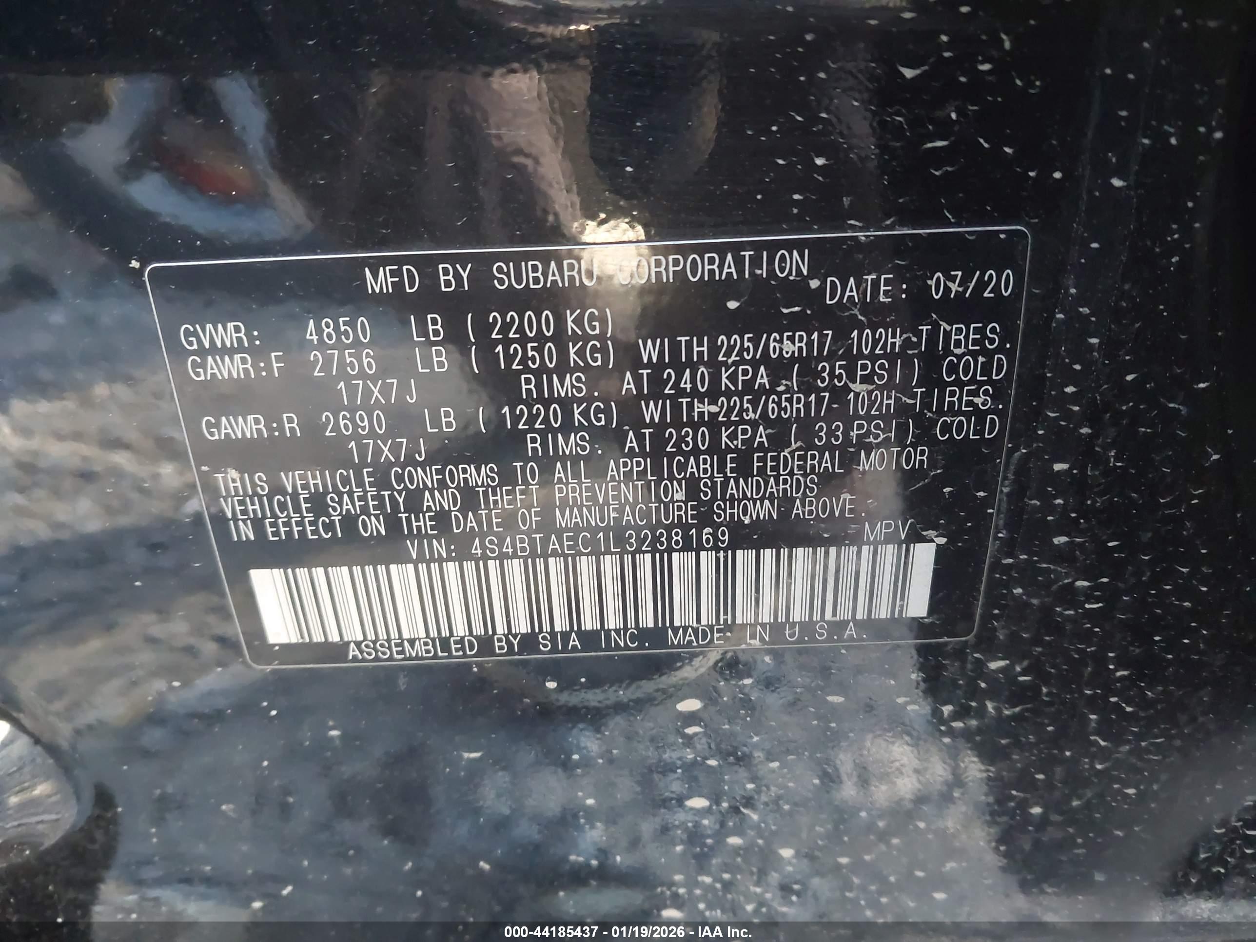 SUBARU OUTBACK image 9
