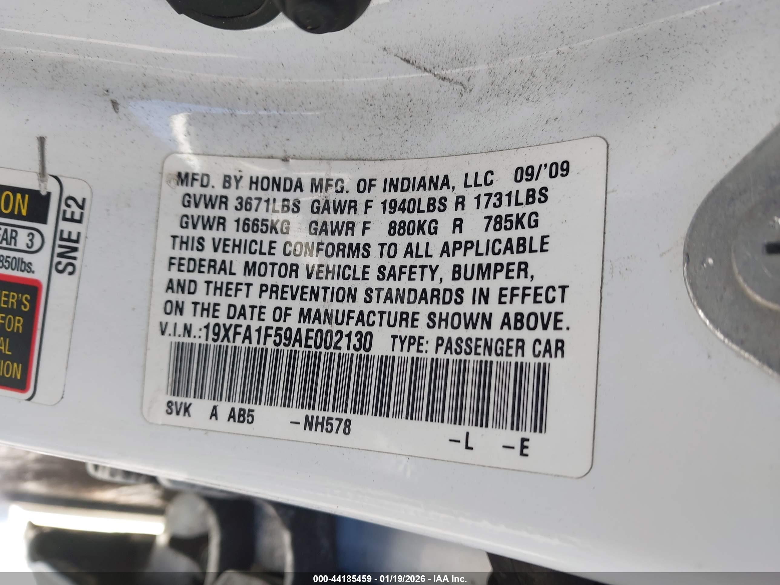 HONDA CIVIC image 9