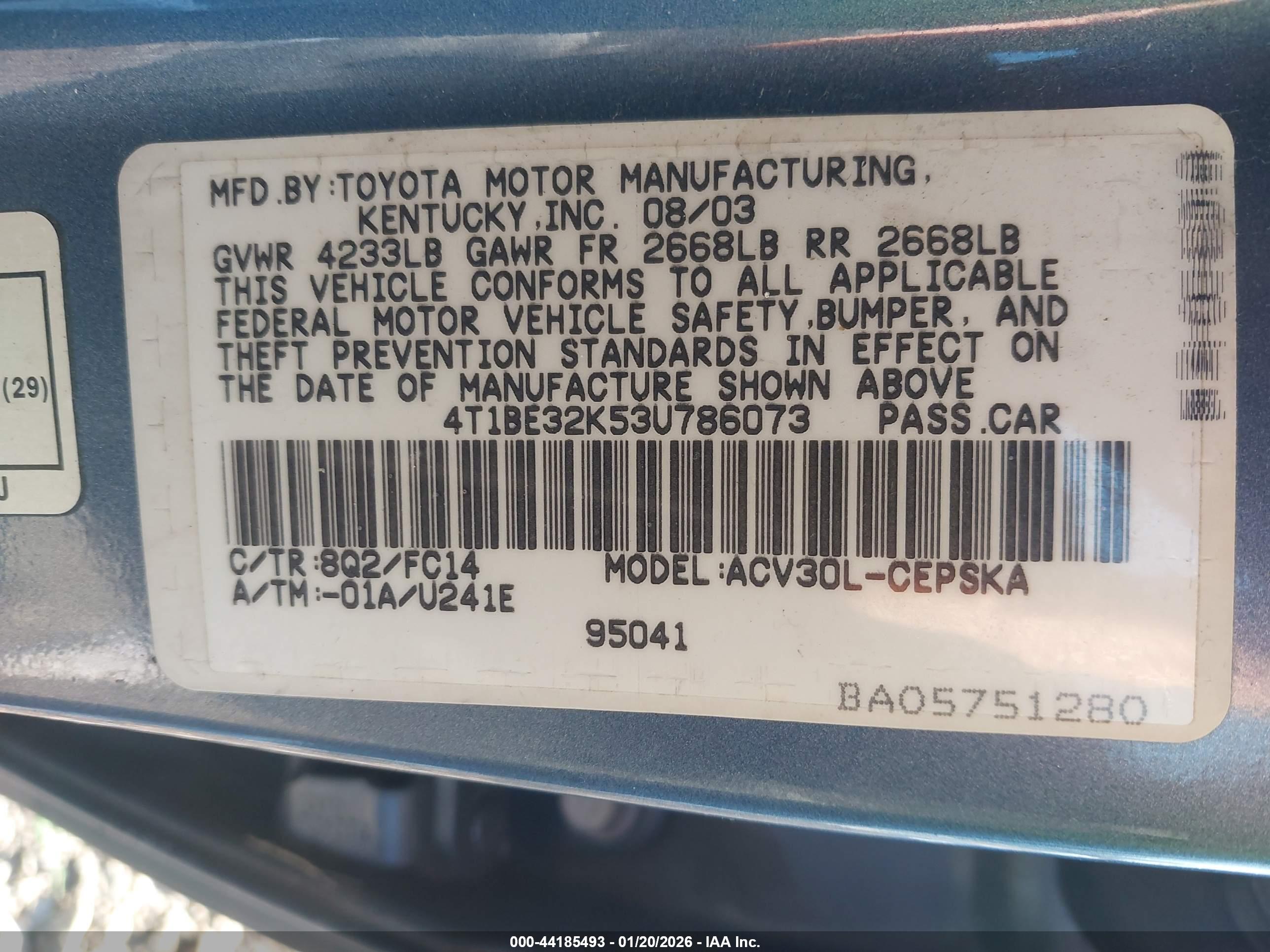 TOYOTA CAMRY image 9