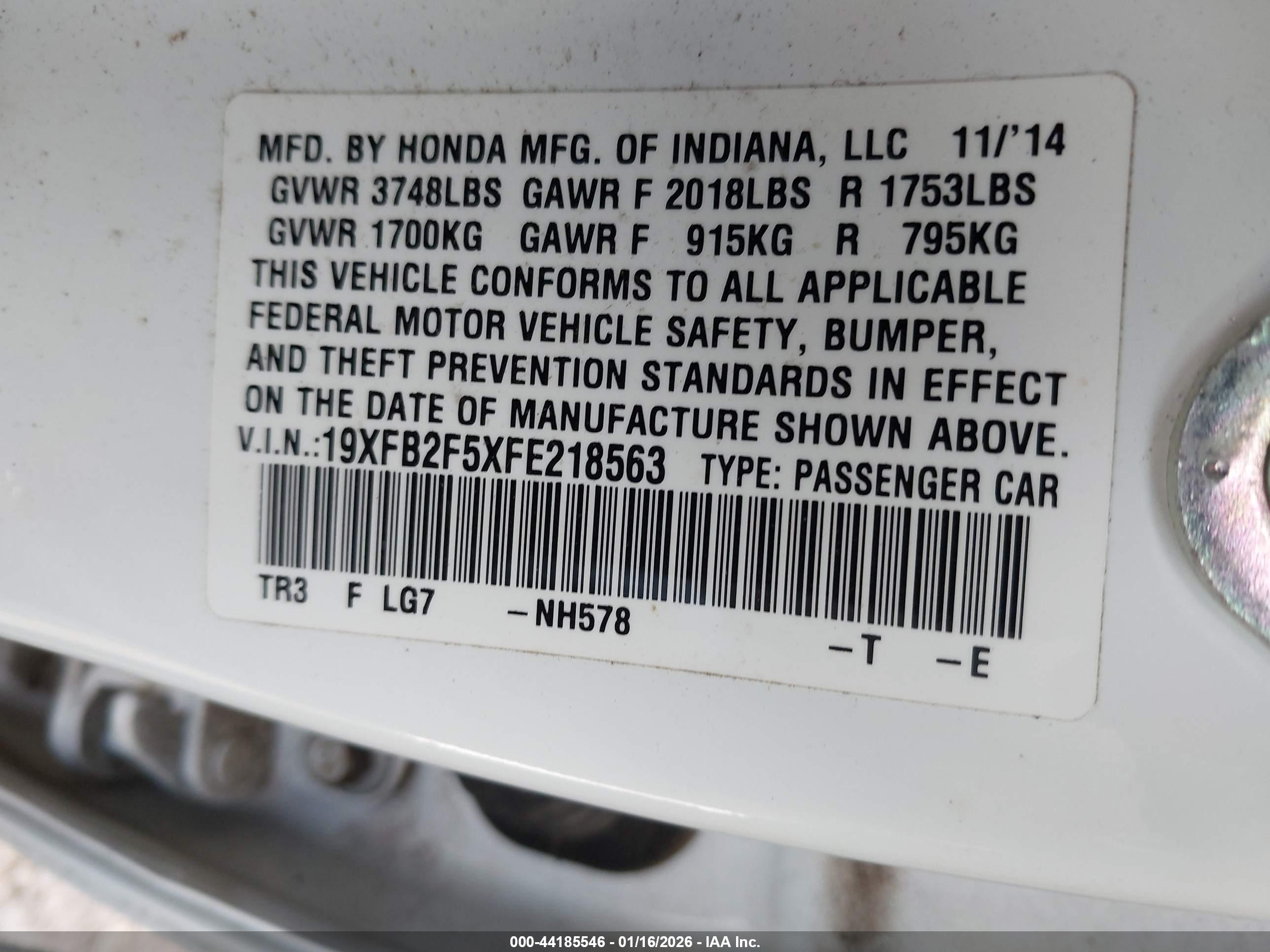 HONDA CIVIC image 9