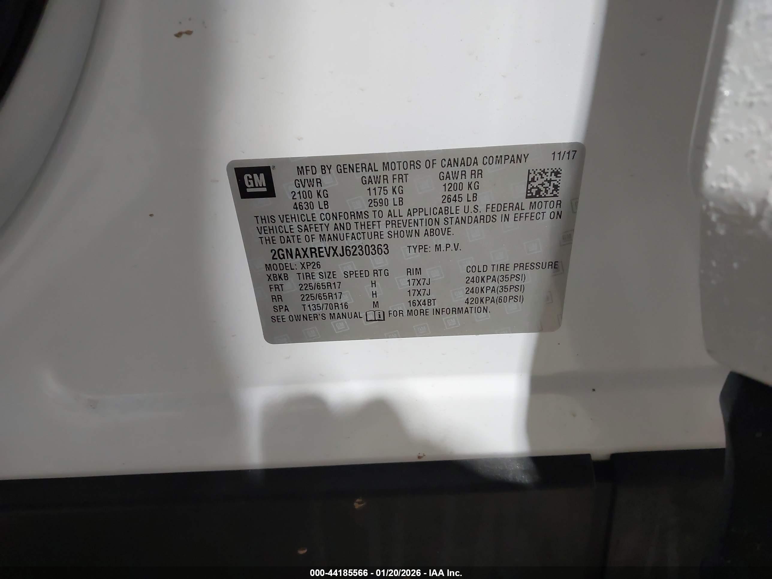 CHEVROLET EQUINOX image 9