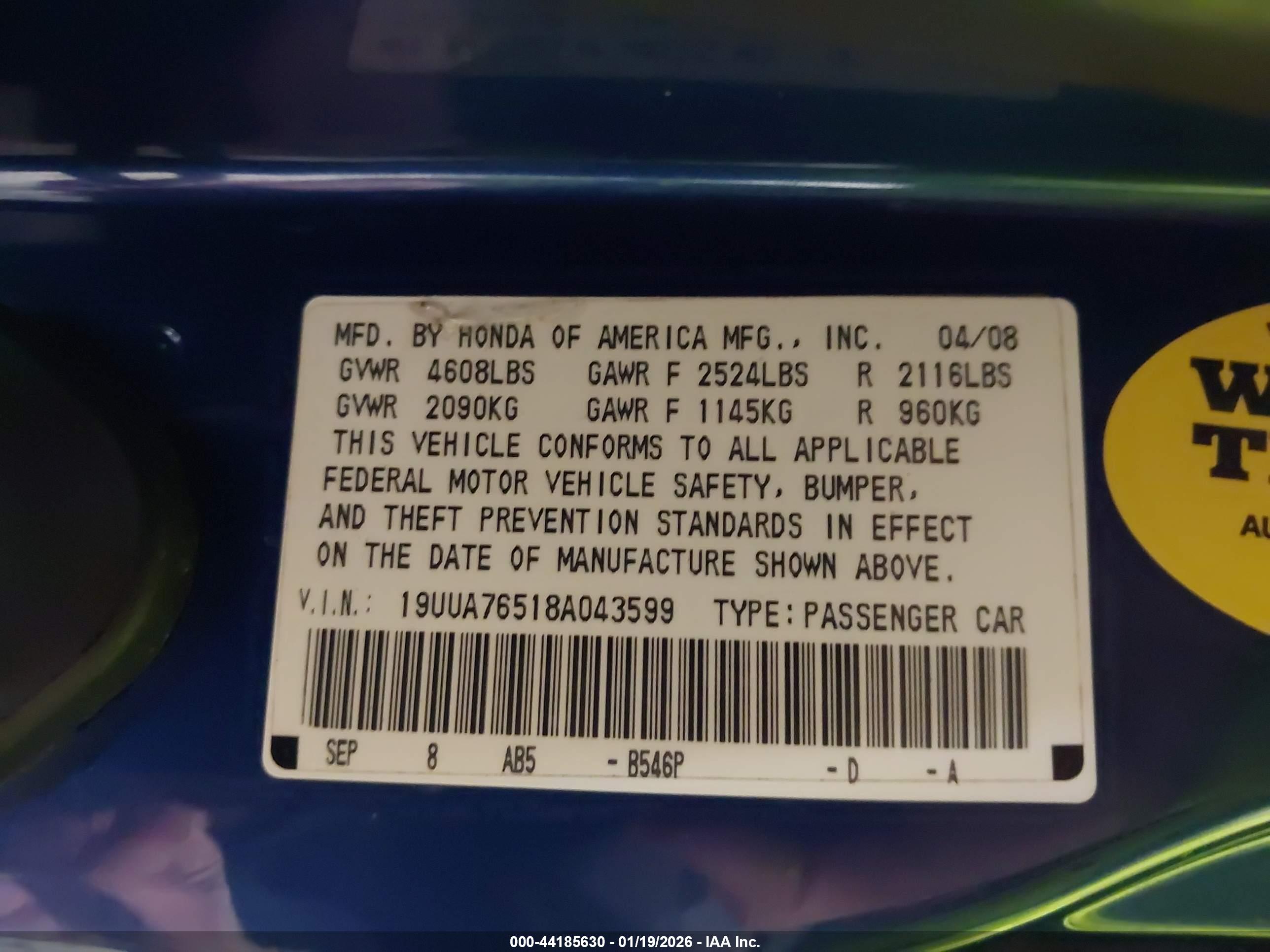 ACURA TL image 9