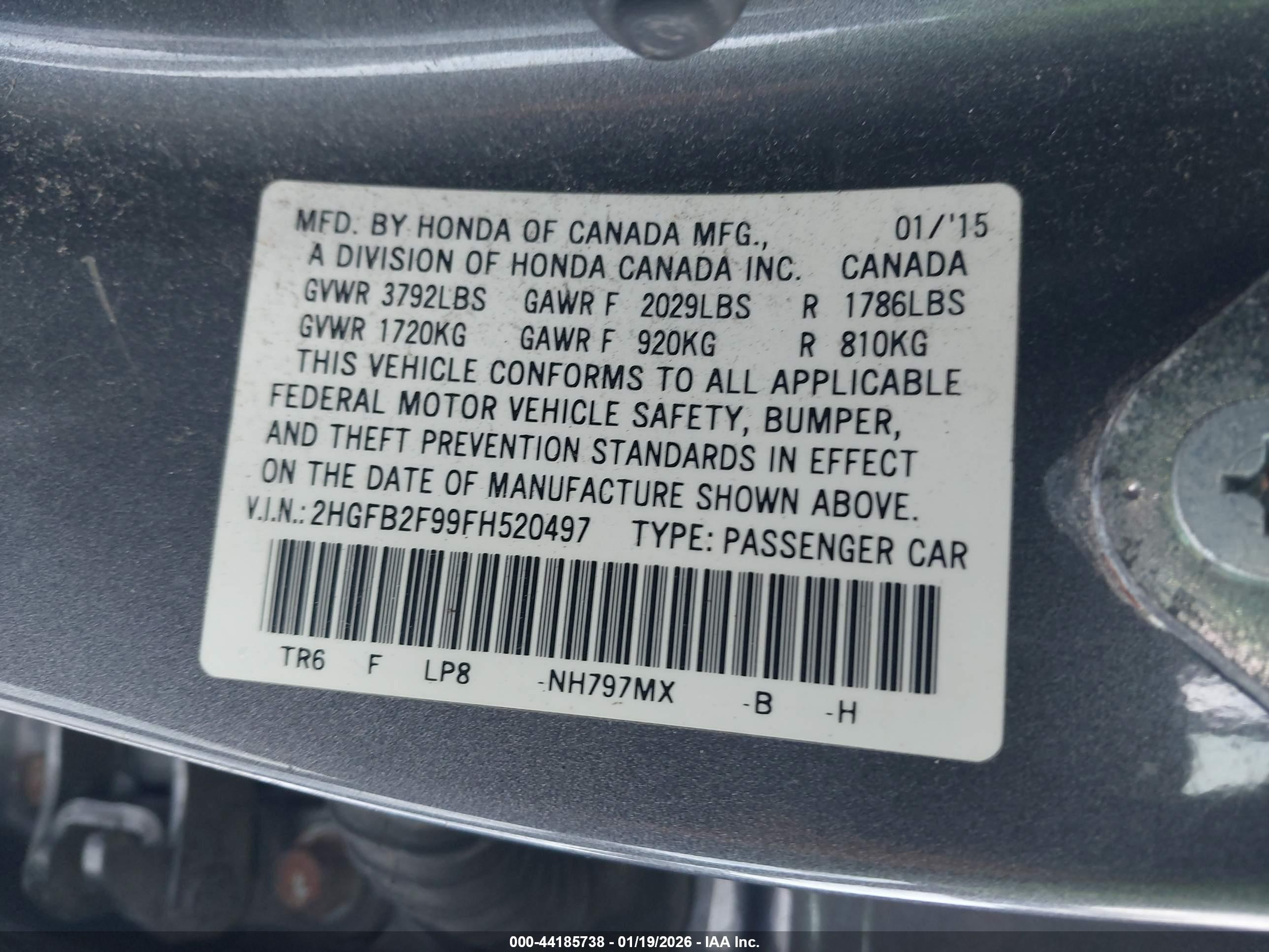 HONDA CIVIC image 9