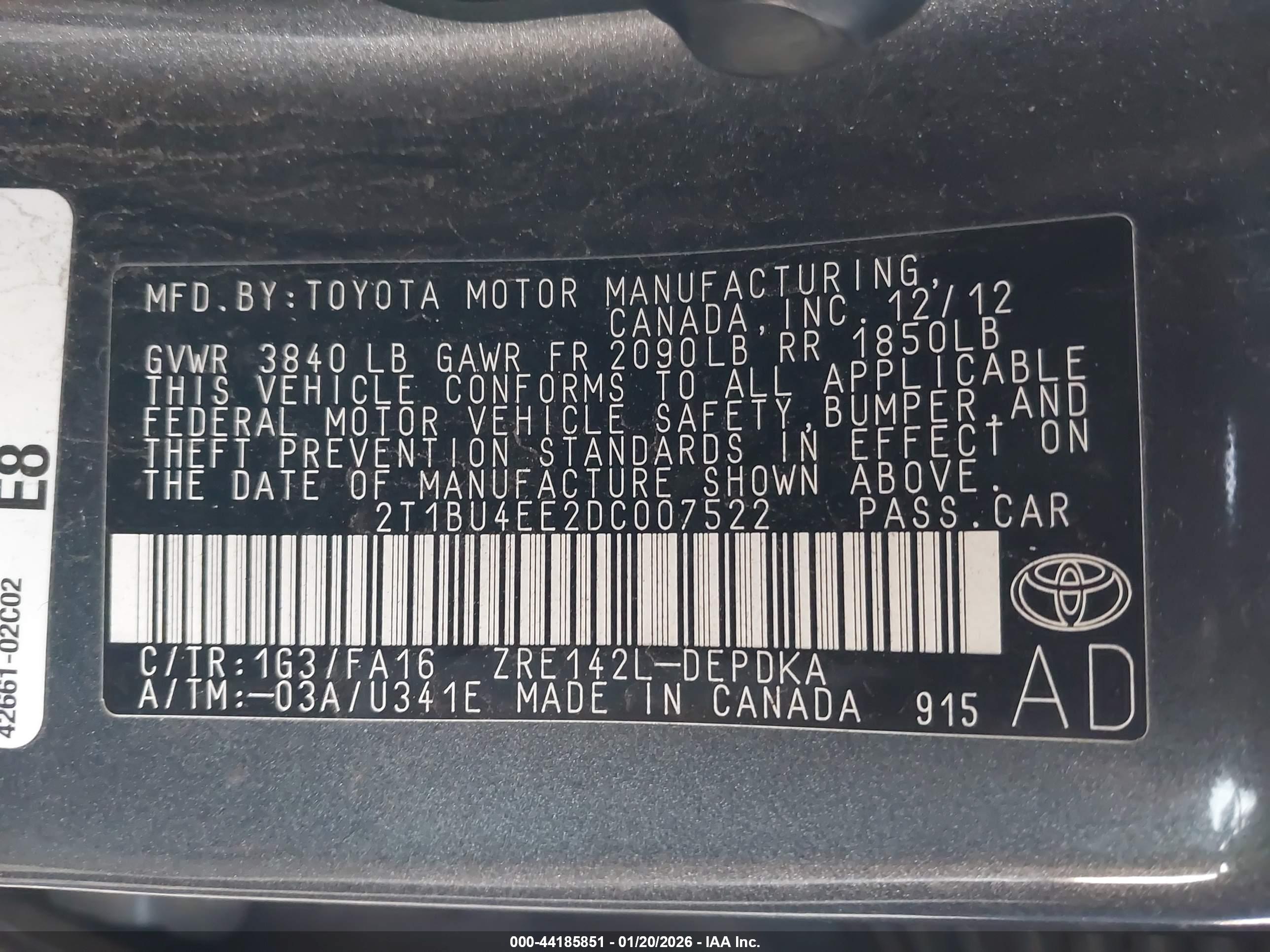 TOYOTA COROLLA image 9