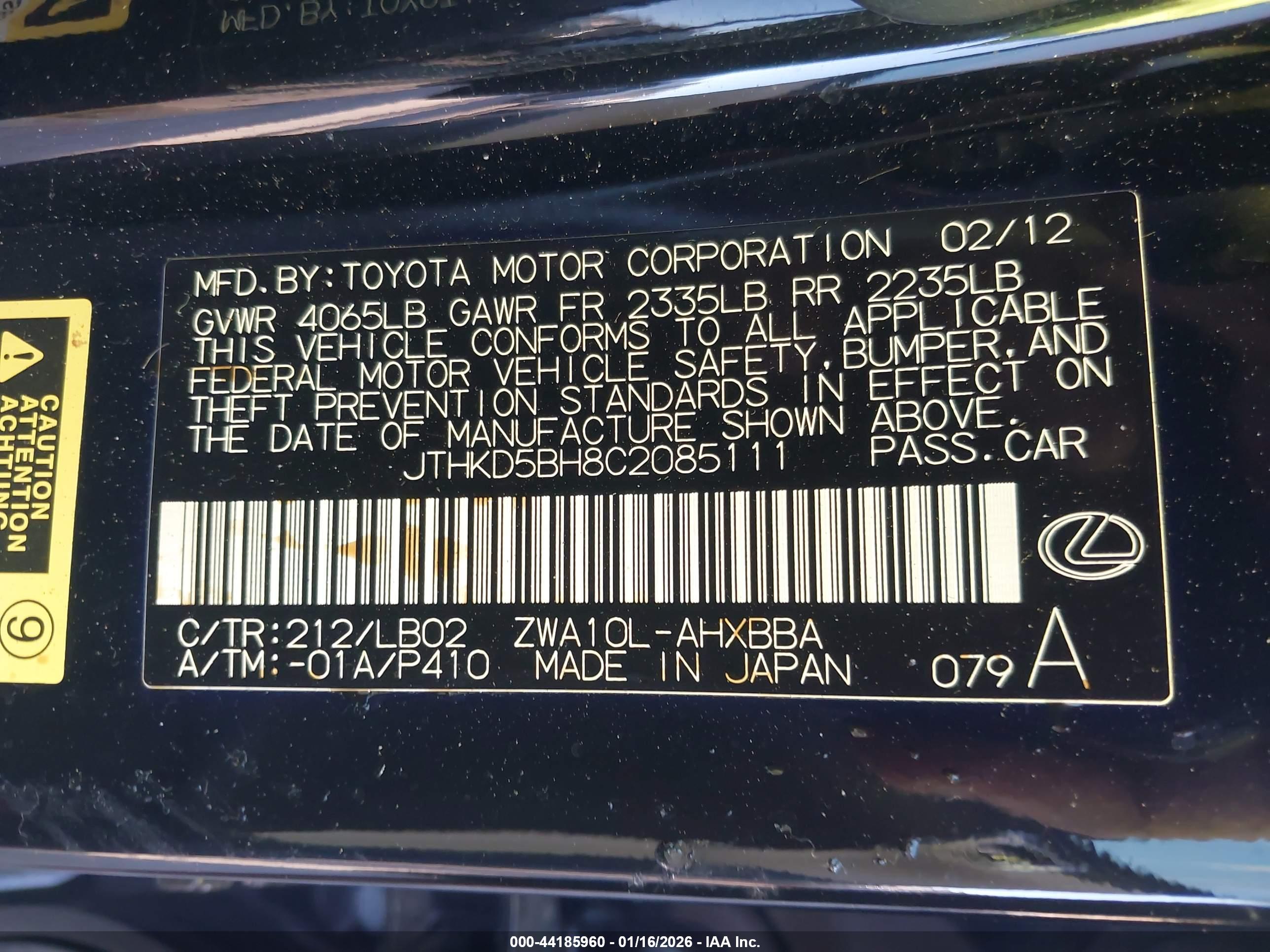 LEXUS CT image 9