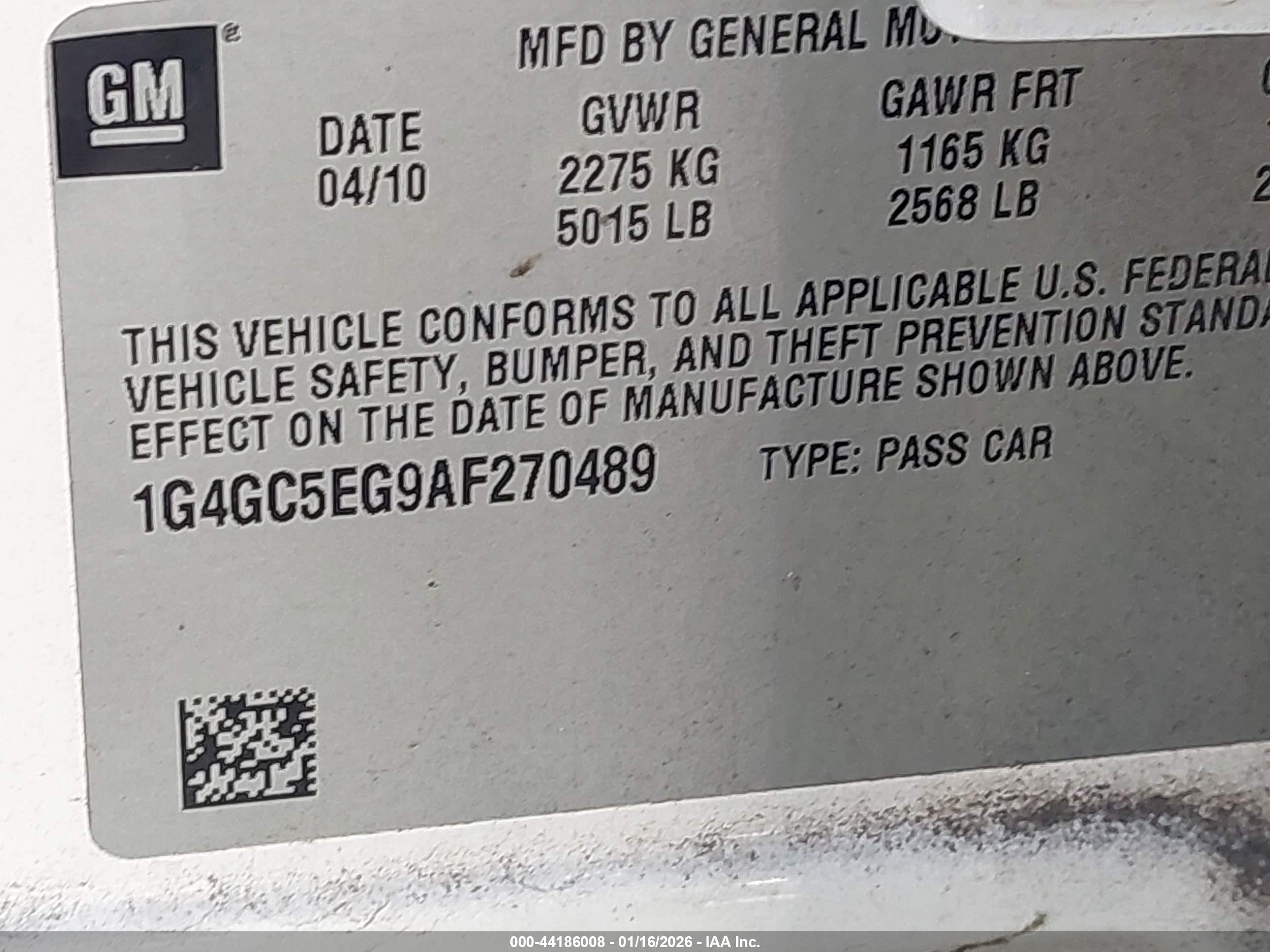 BUICK LACROSSE image 9