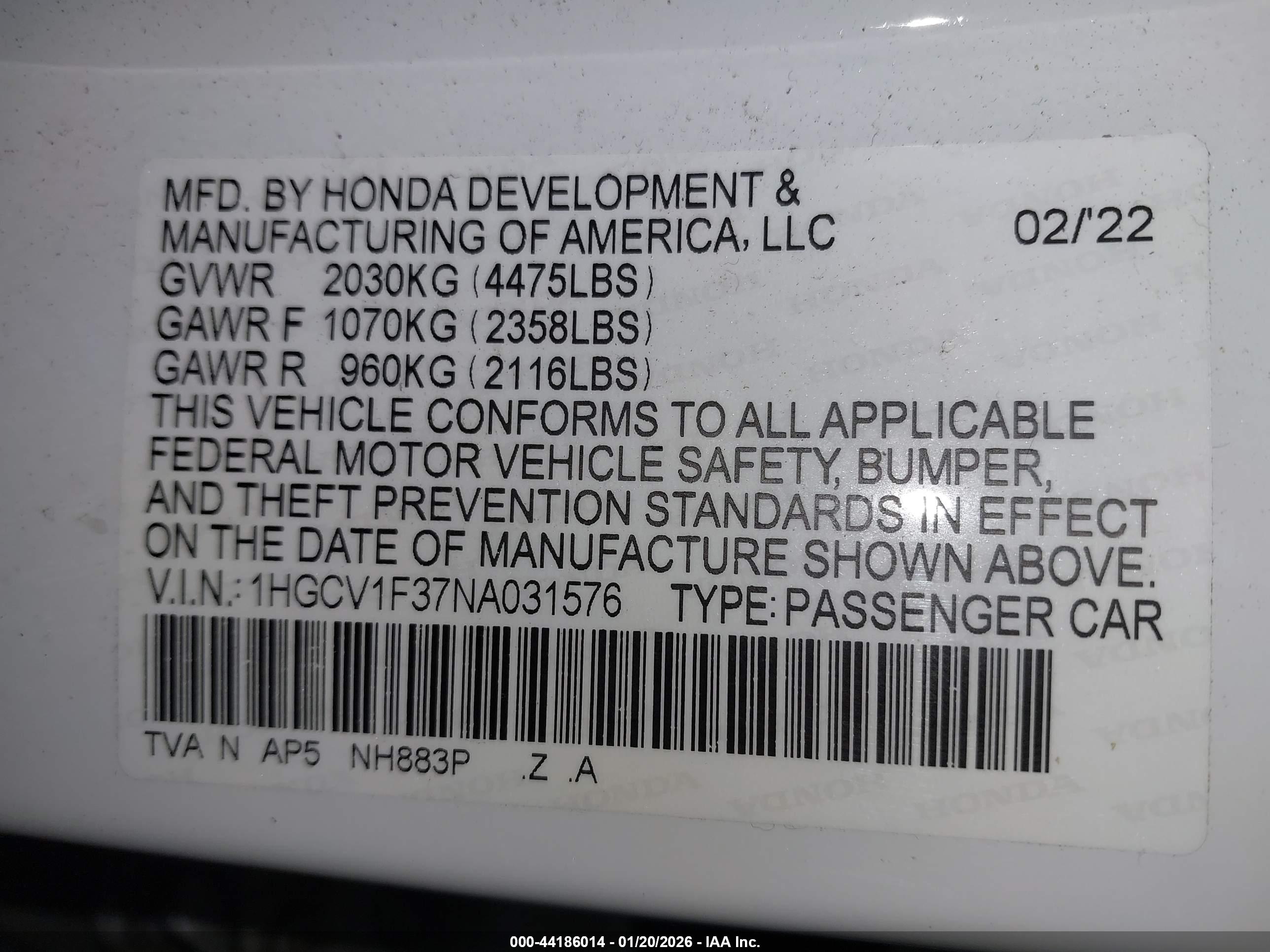 HONDA ACCORD image 9