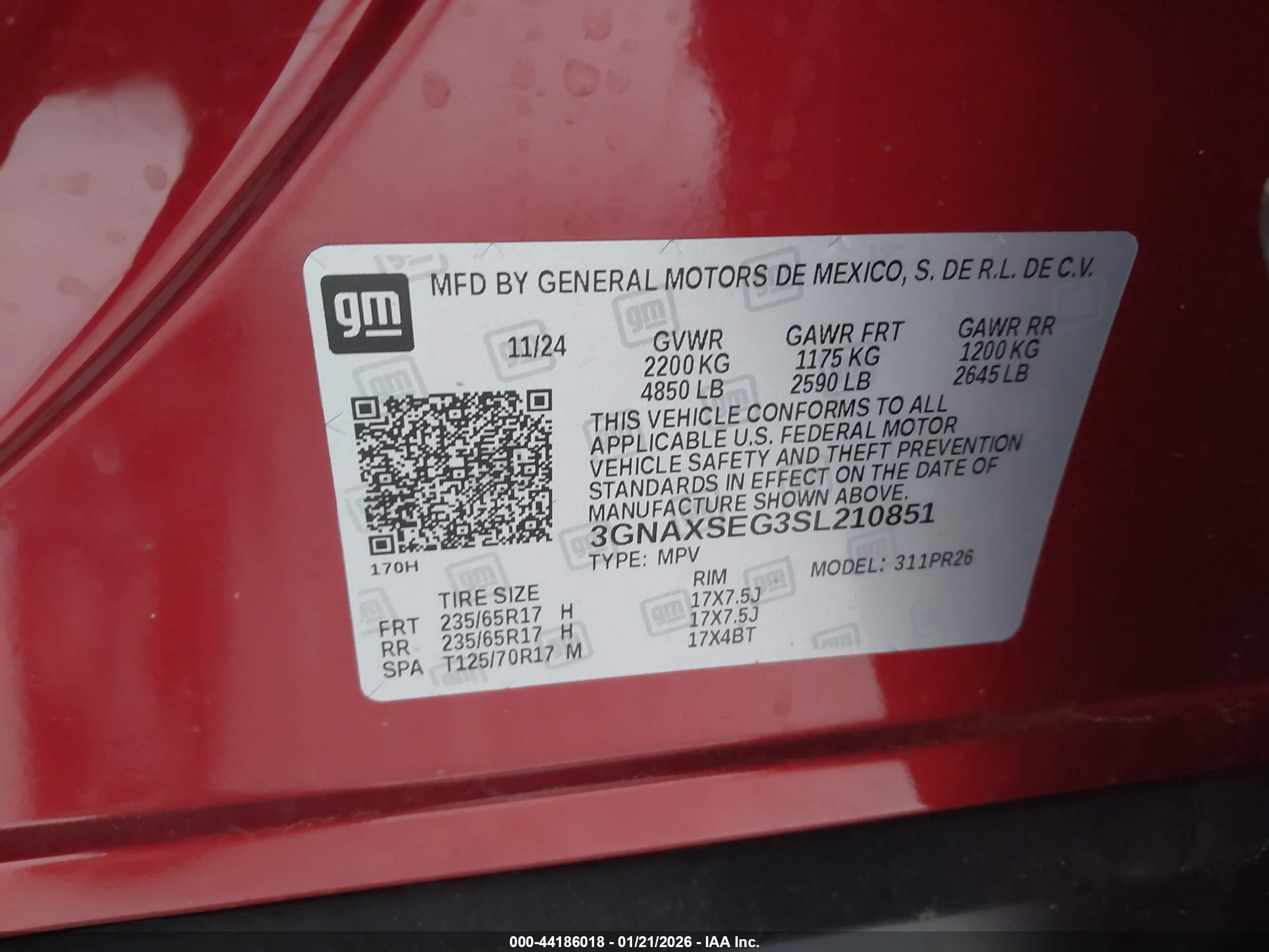 CHEVROLET EQUINOX image 9