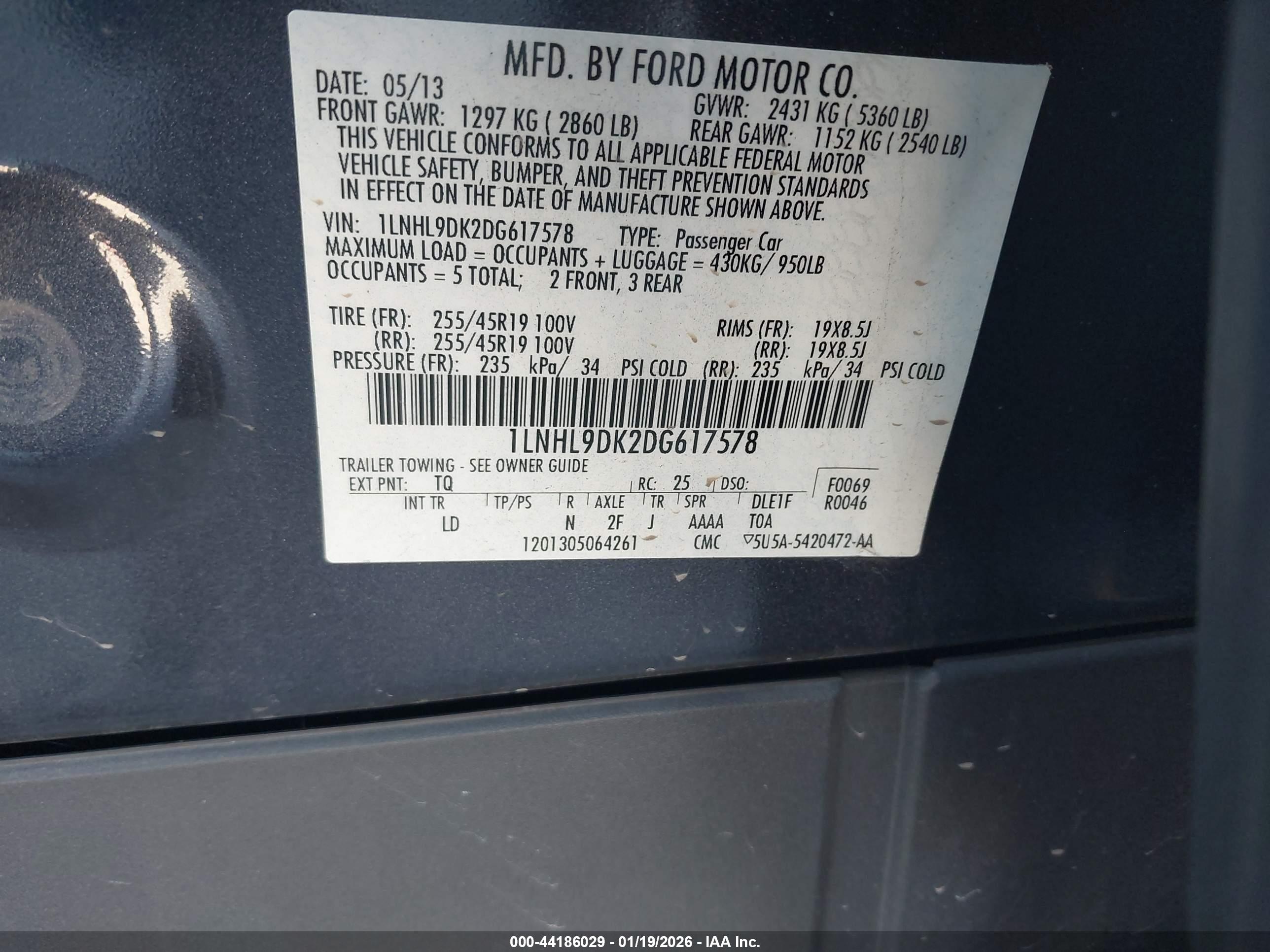 LINCOLN MKS image 9
