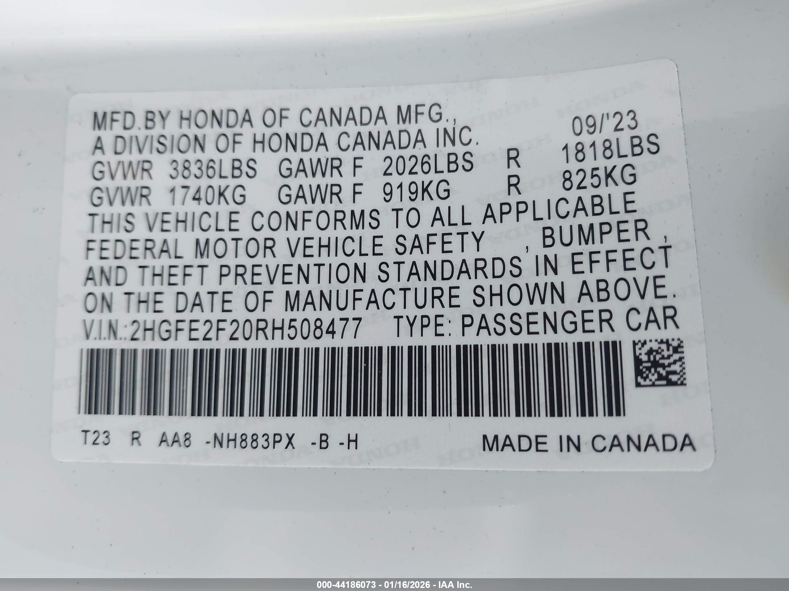 HONDA CIVIC image 9