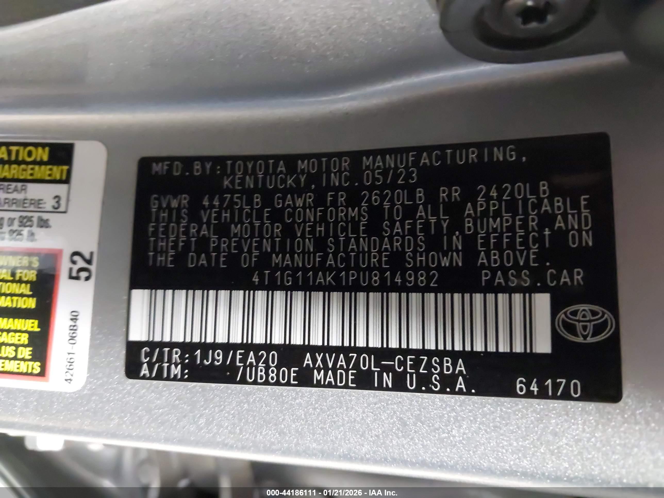 TOYOTA CAMRY image 9