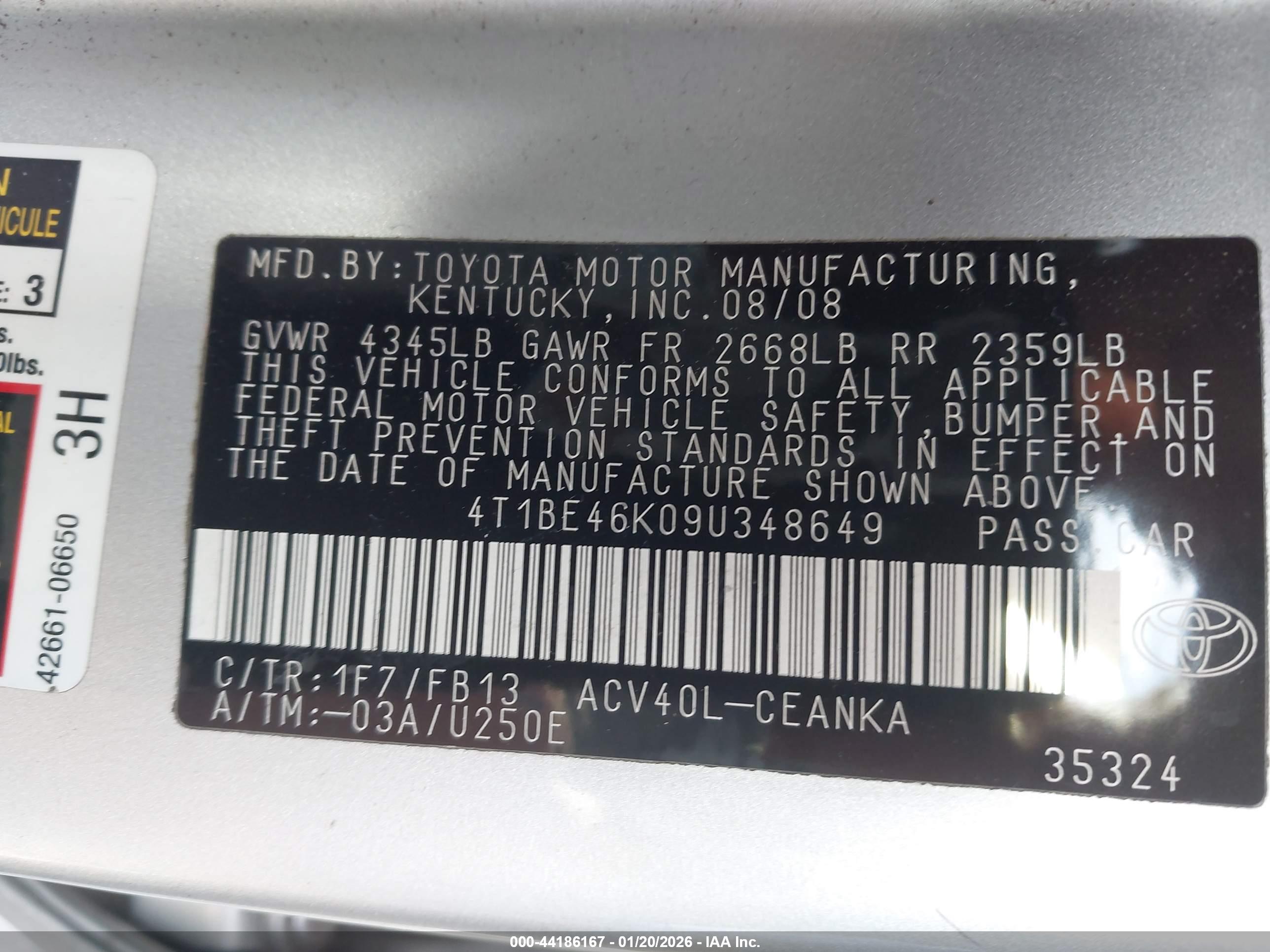 TOYOTA CAMRY image 9