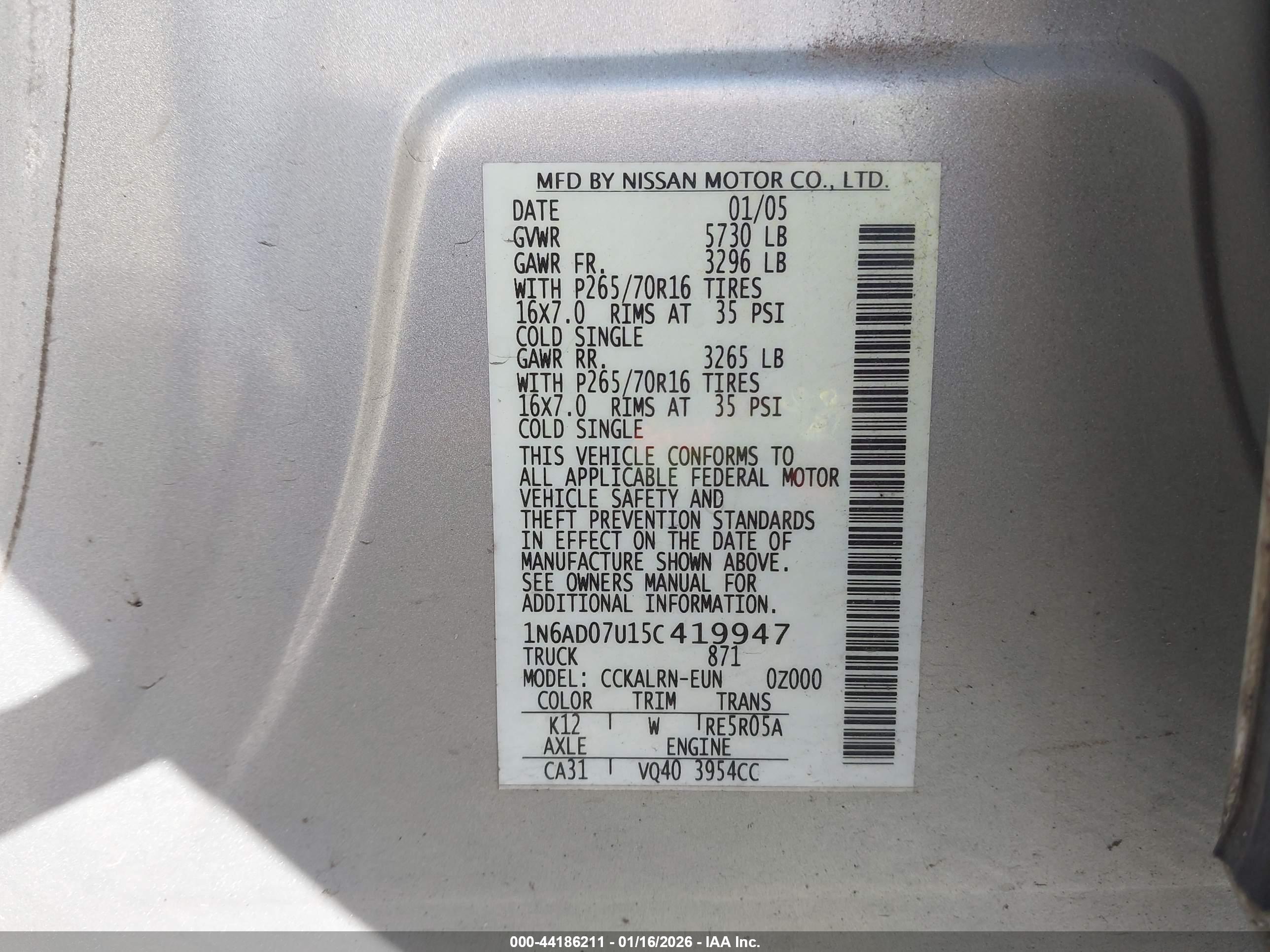 NISSAN FRONTIER image 9