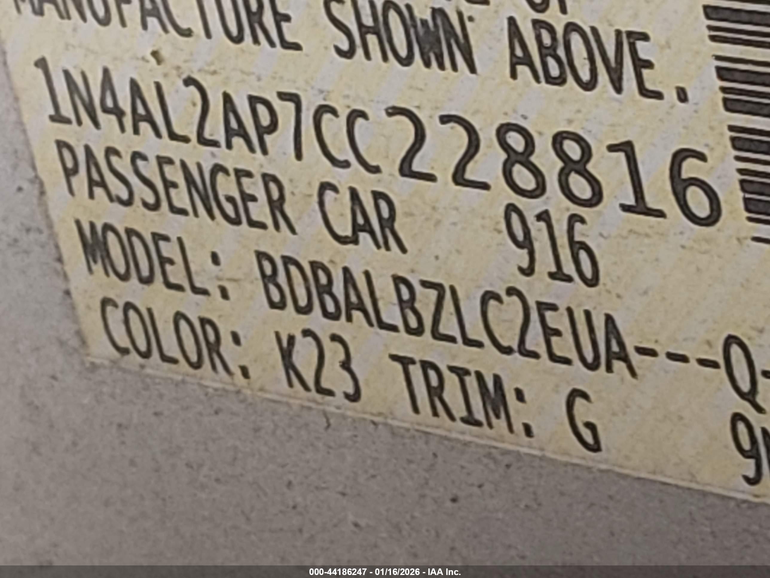 NISSAN ALTIMA image 9