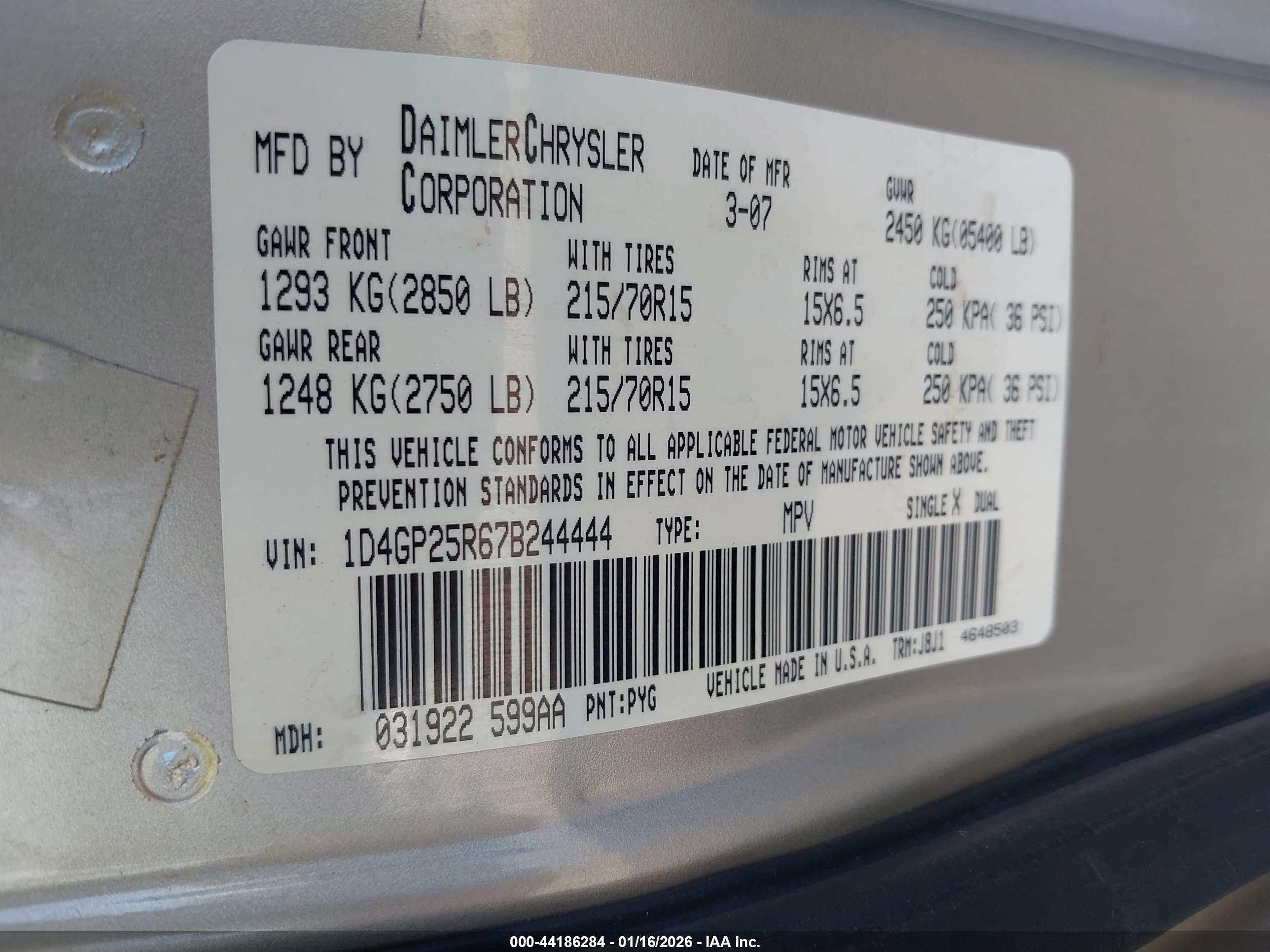 DODGE CARAVAN image 9