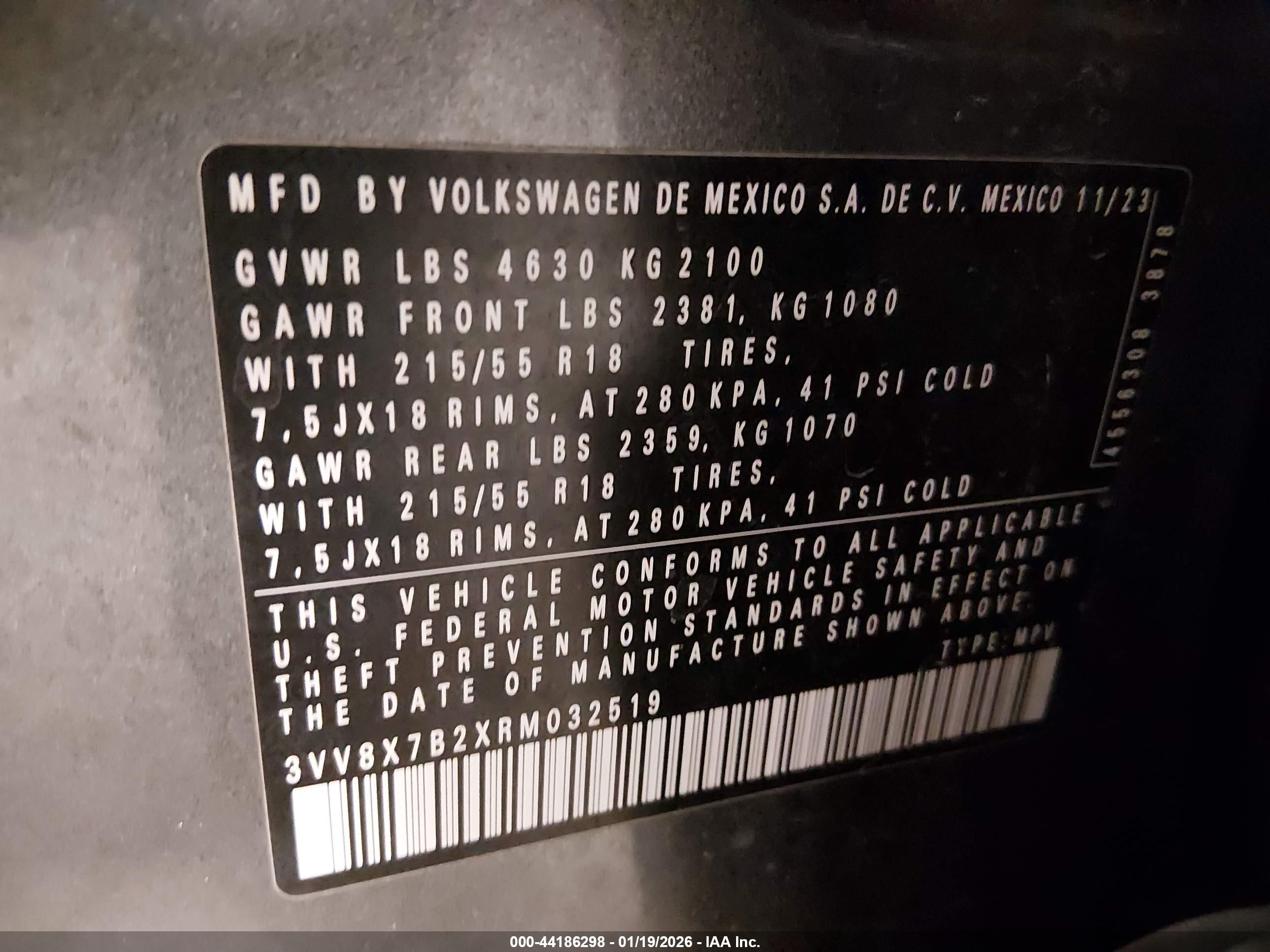 VOLKSWAGEN TAOS image 9