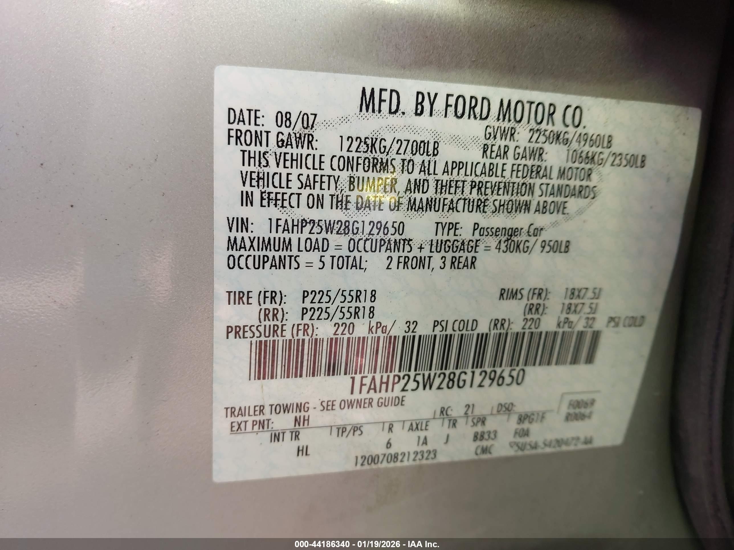 FORD TAURUS image 9