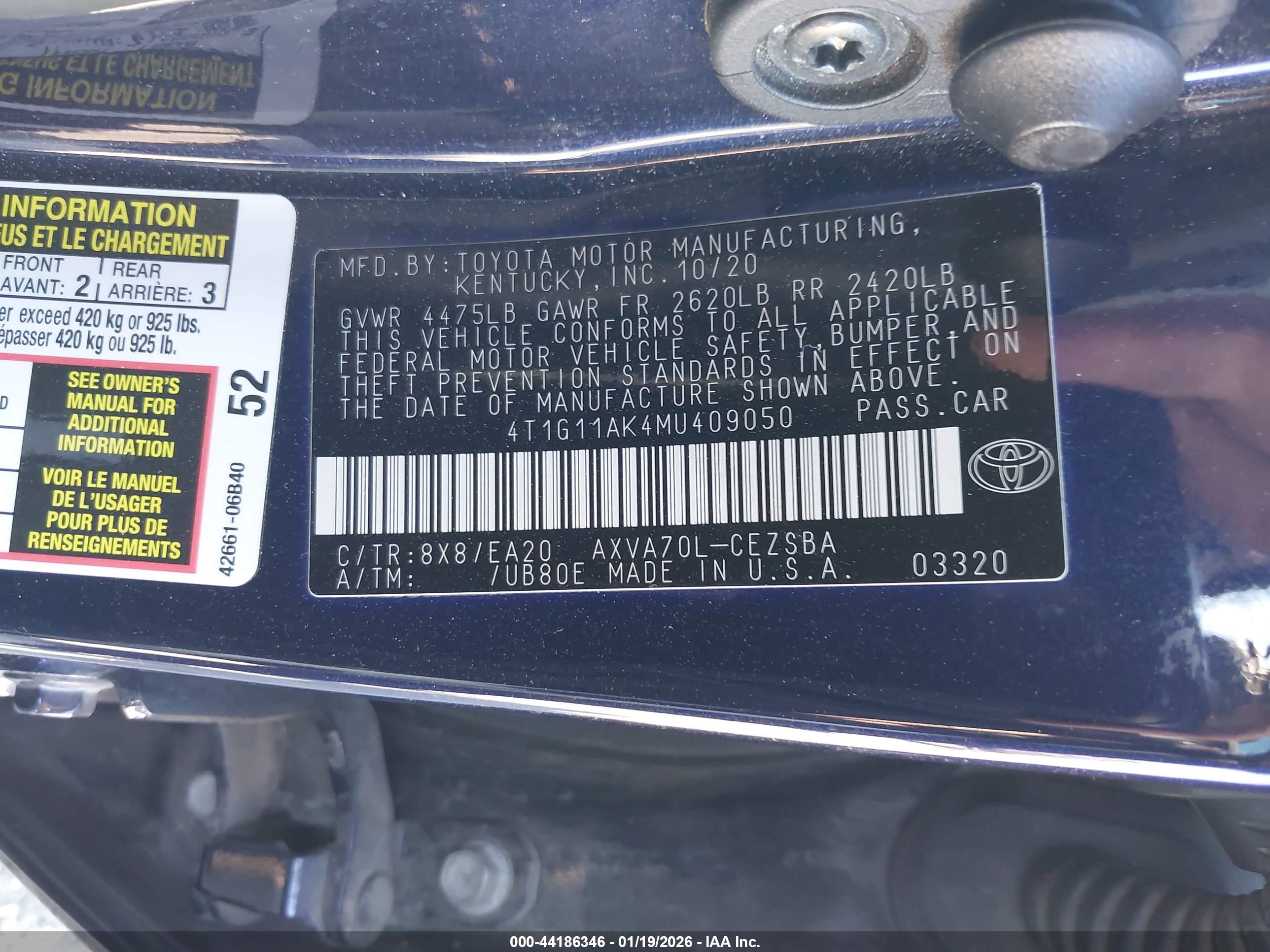 TOYOTA CAMRY image 9