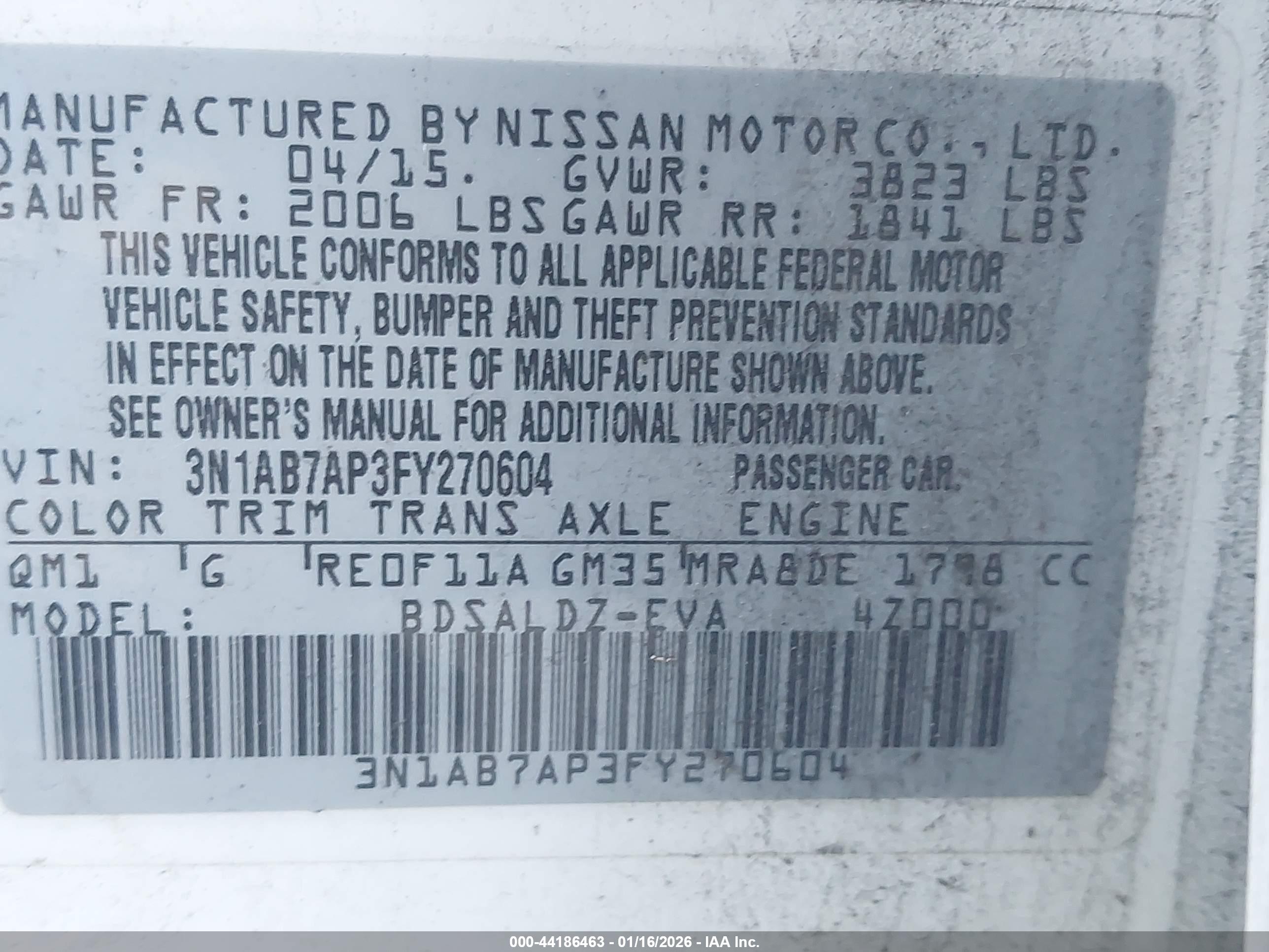 NISSAN SENTRA image 9