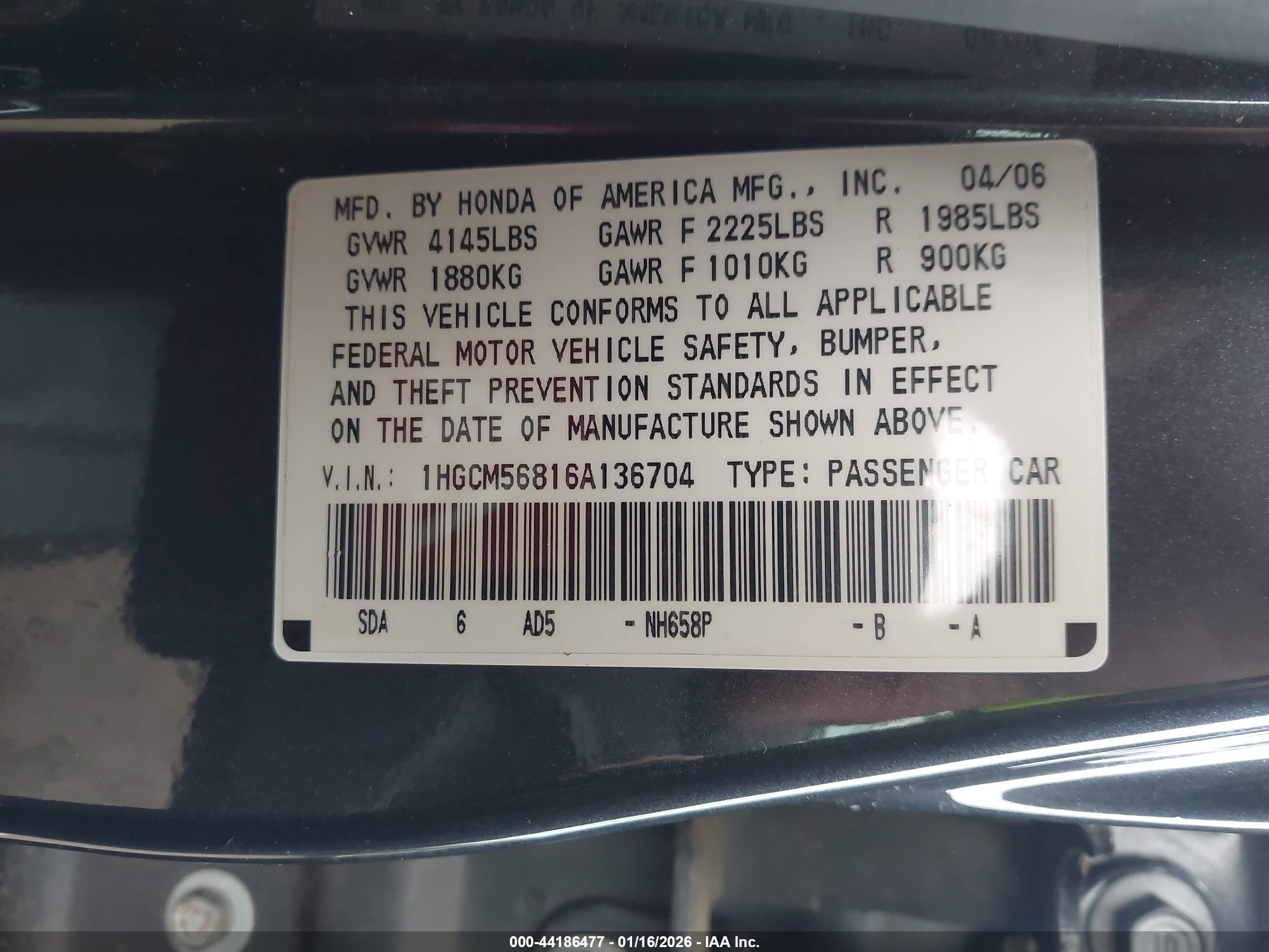 HONDA ACCORD image 9