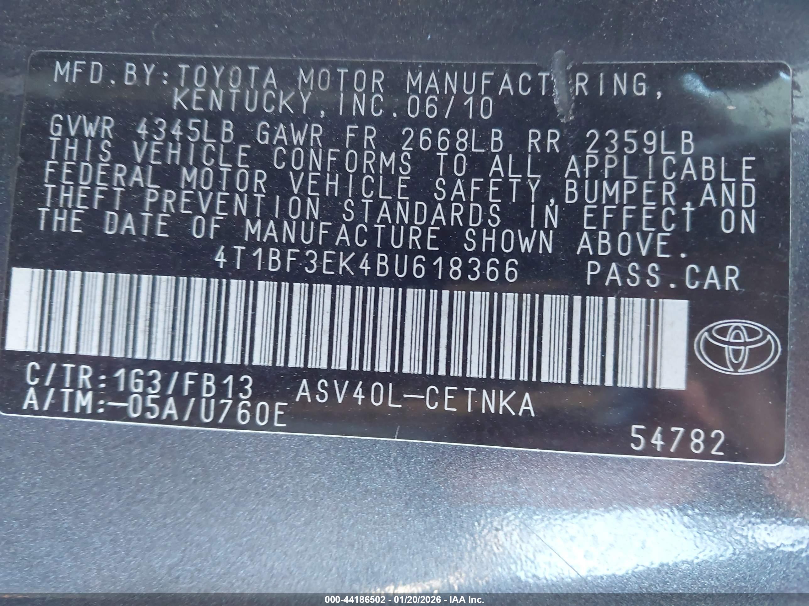 TOYOTA CAMRY image 9