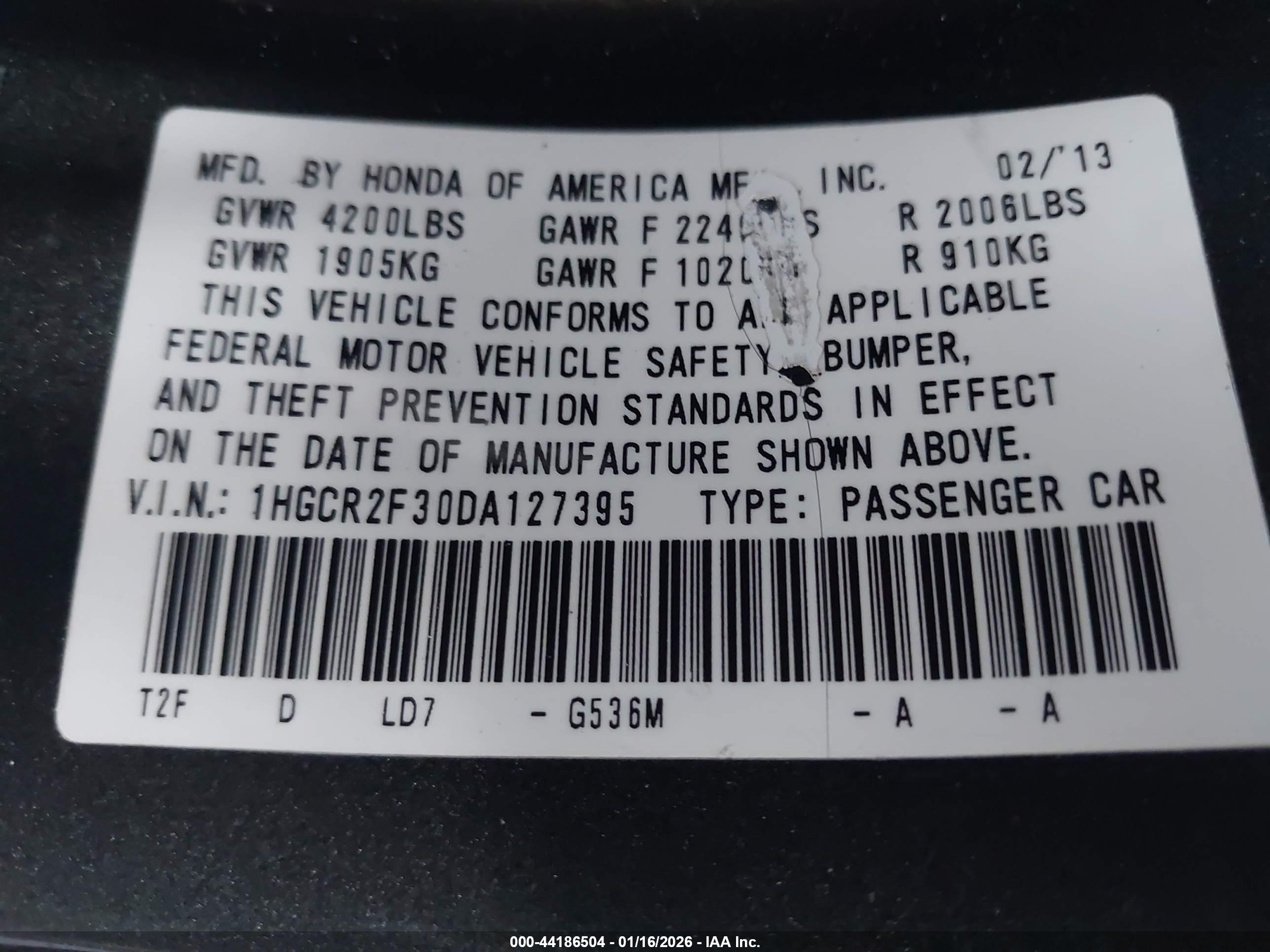 HONDA ACCORD image 9