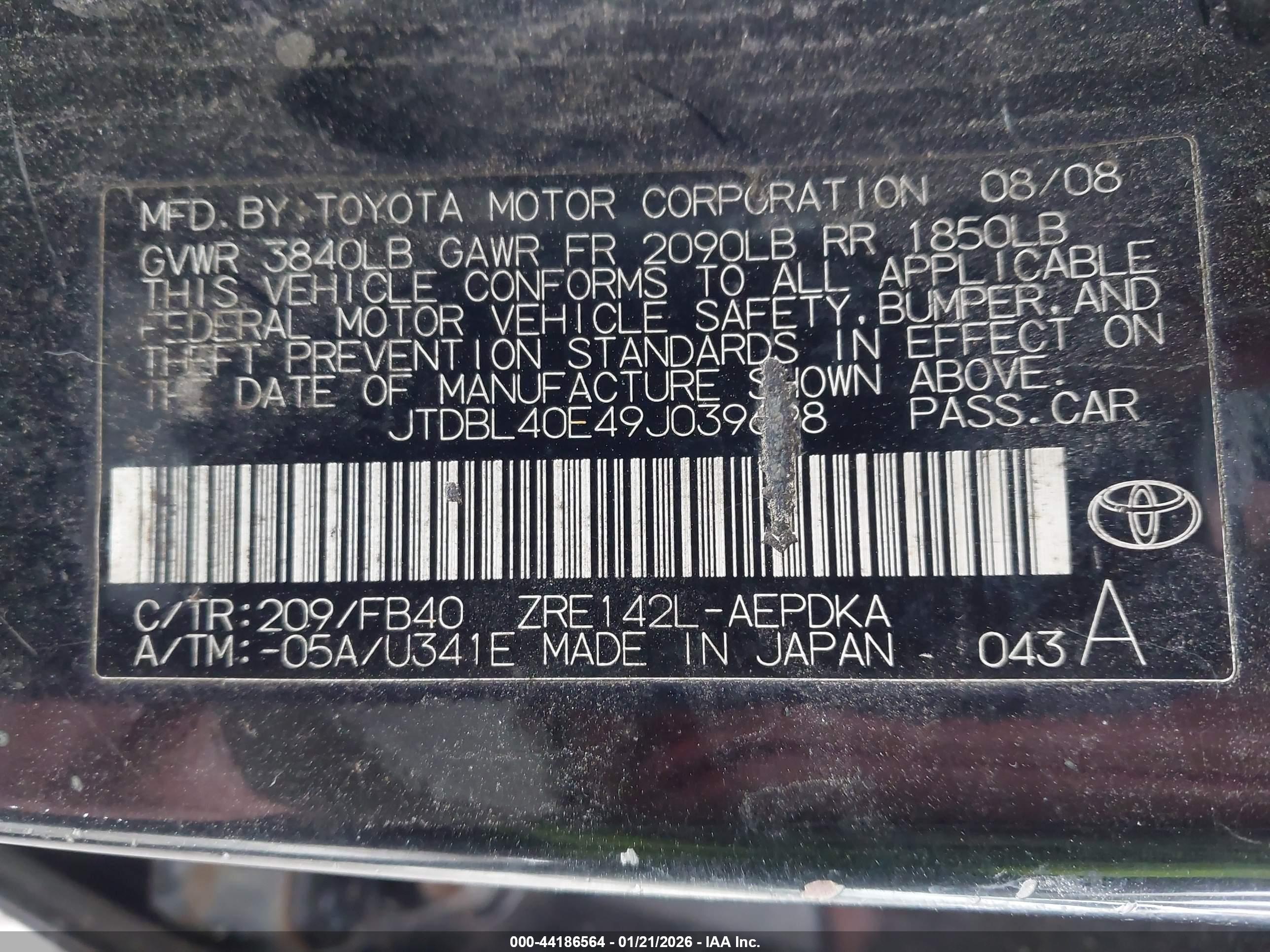 TOYOTA COROLLA image 9