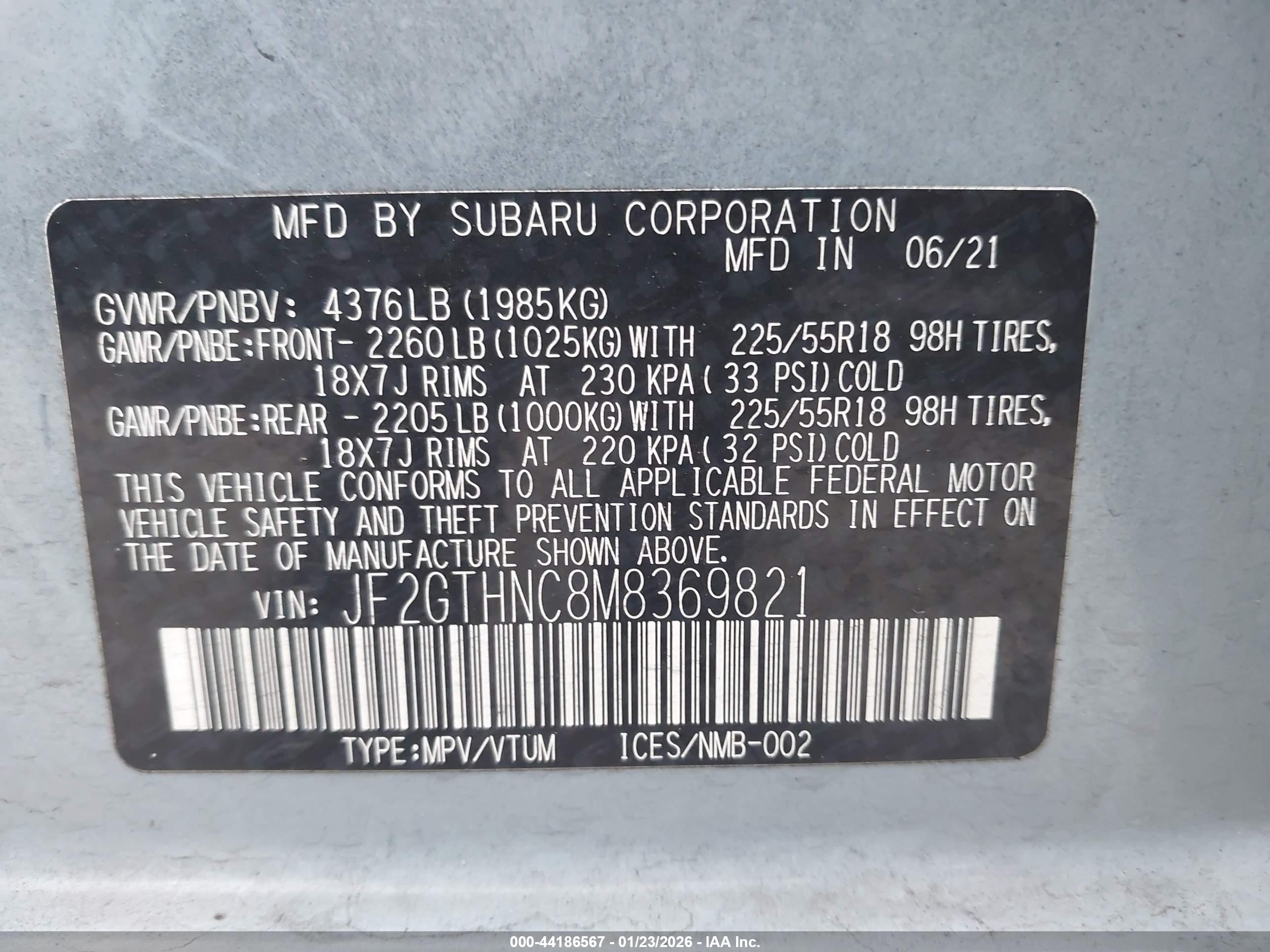 SUBARU CROSSTREK image 9