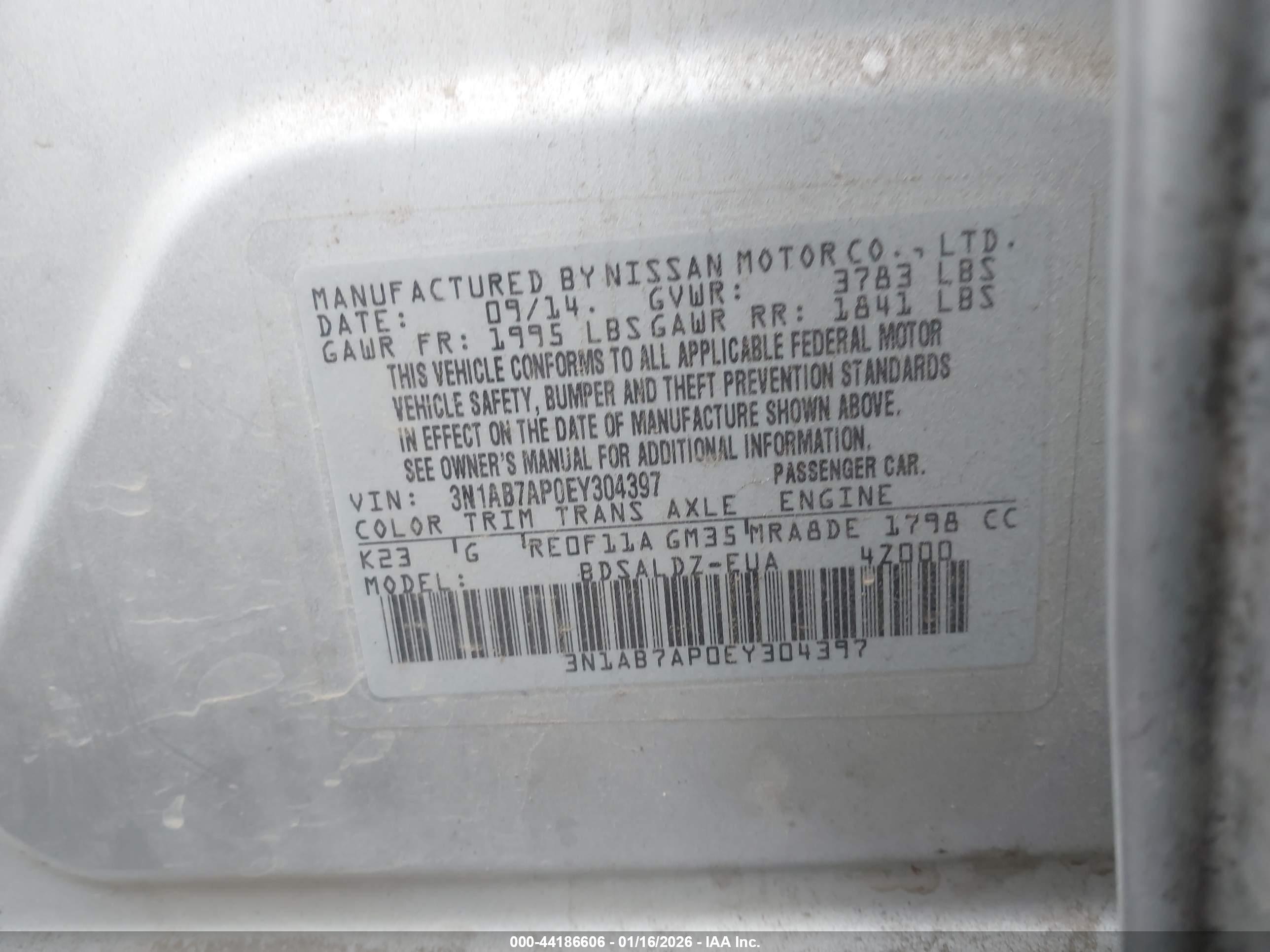 NISSAN SENTRA image 9