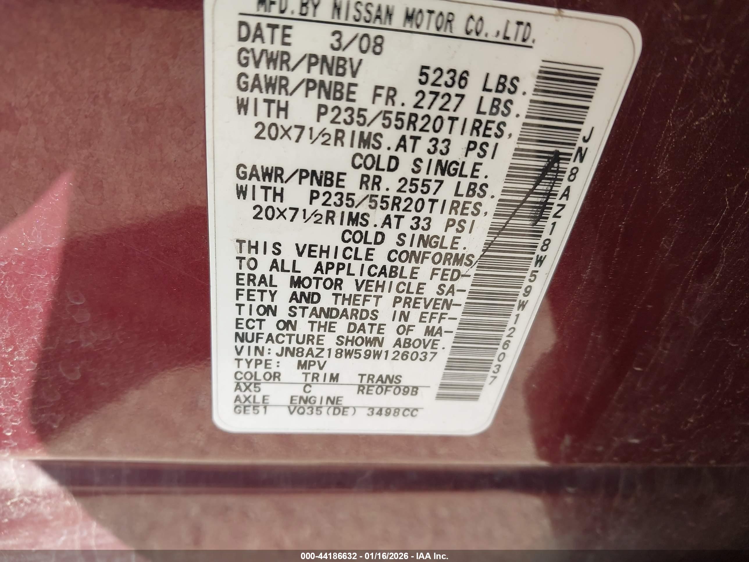 NISSAN MURANO image 9