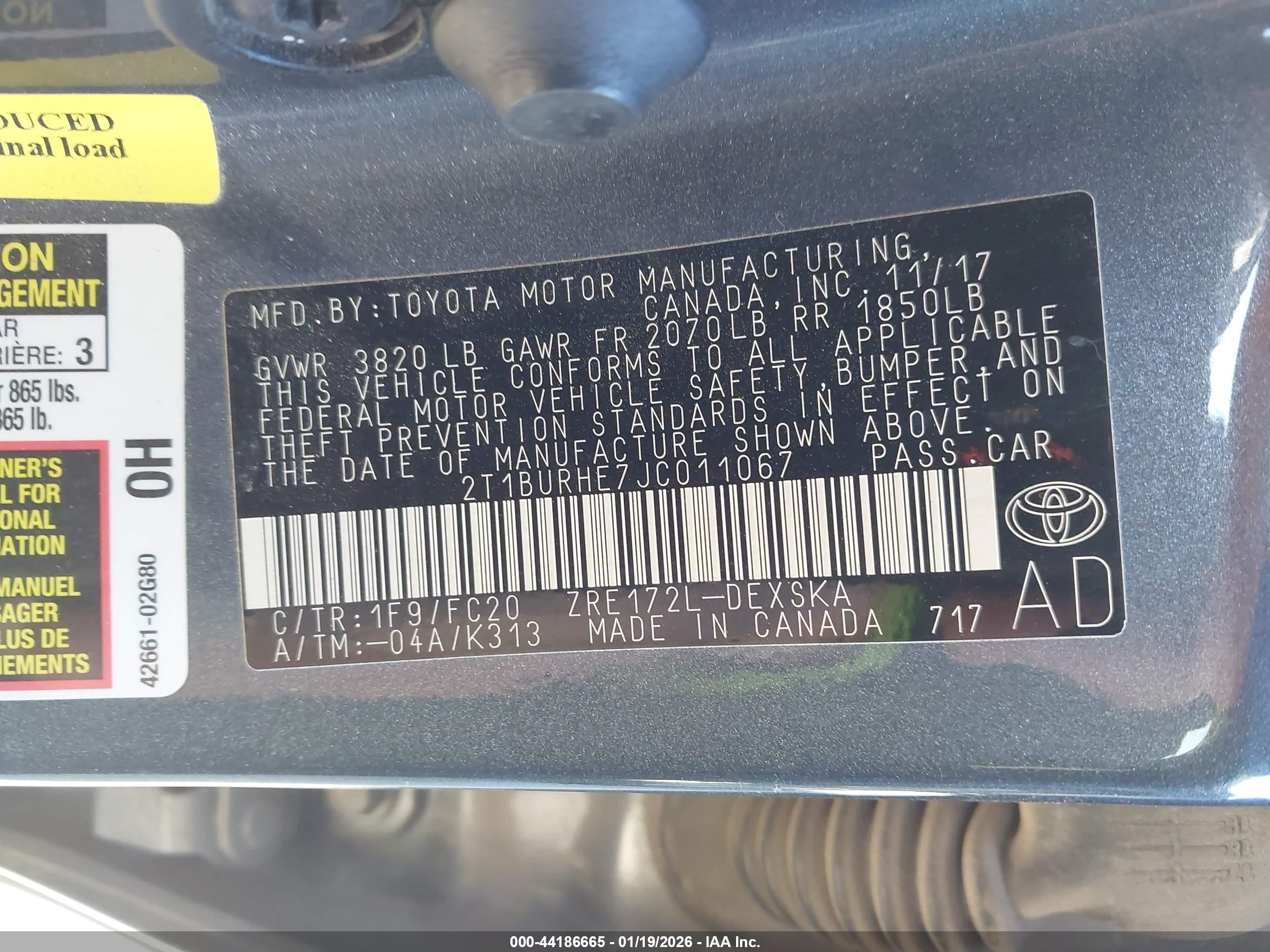 TOYOTA COROLLA image 9