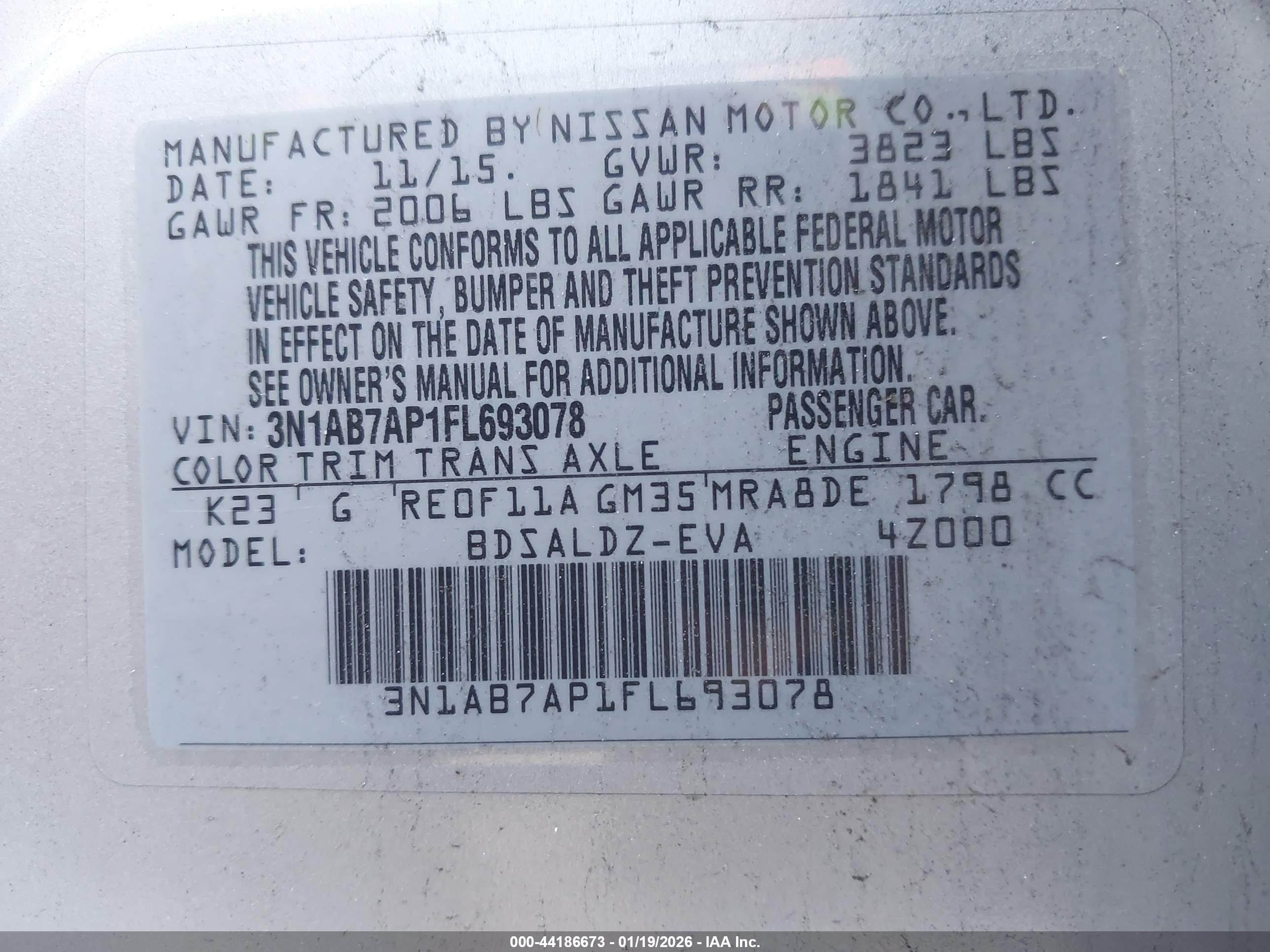 NISSAN SENTRA image 9