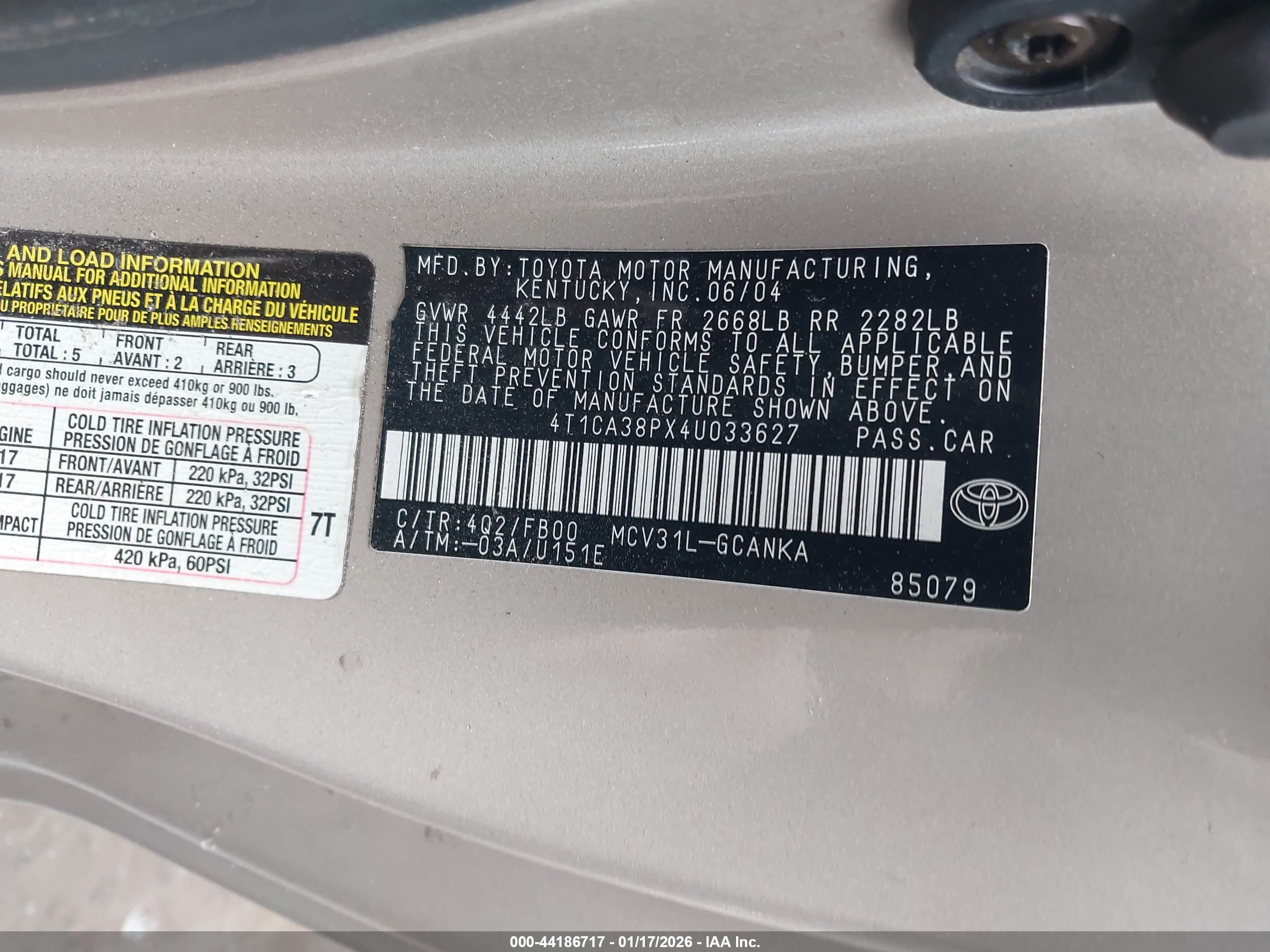 TOYOTA CAMRY image 9
