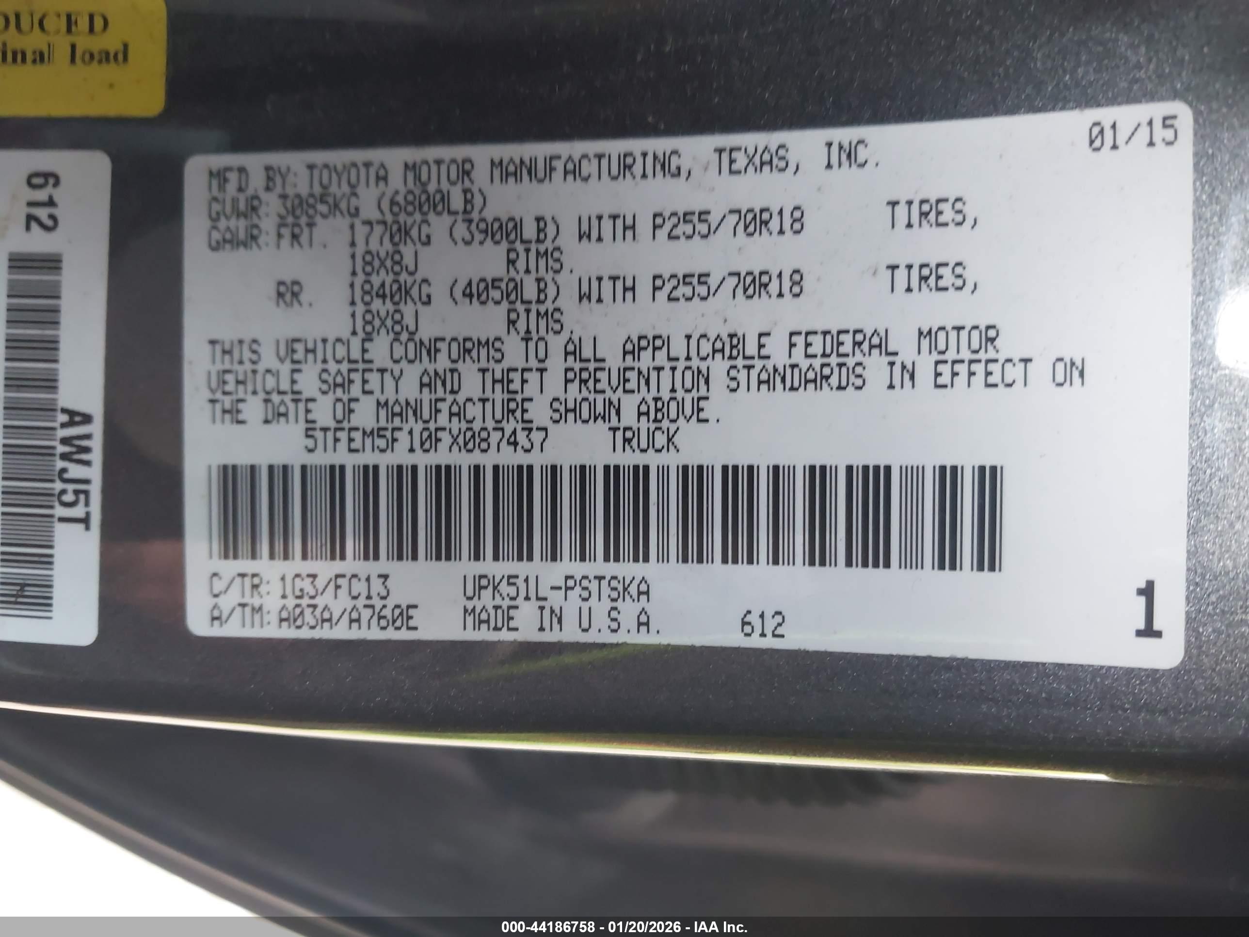 TOYOTA TUNDRA image 9