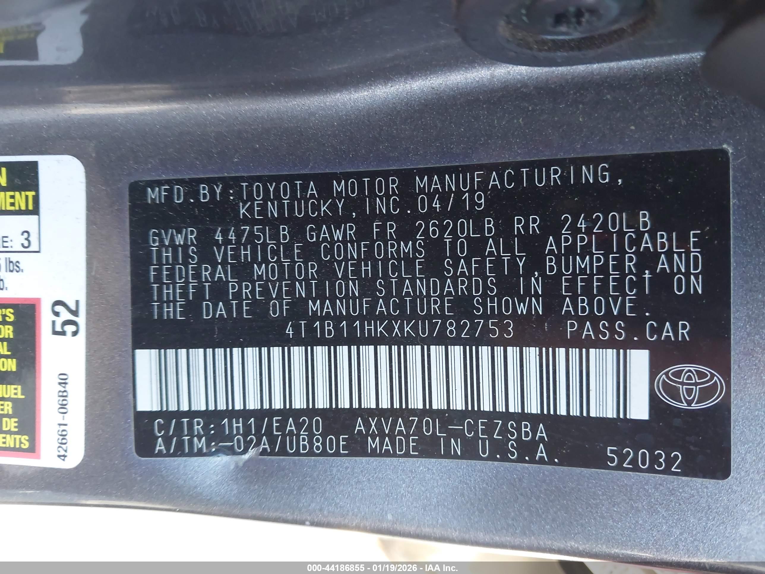 TOYOTA CAMRY image 9