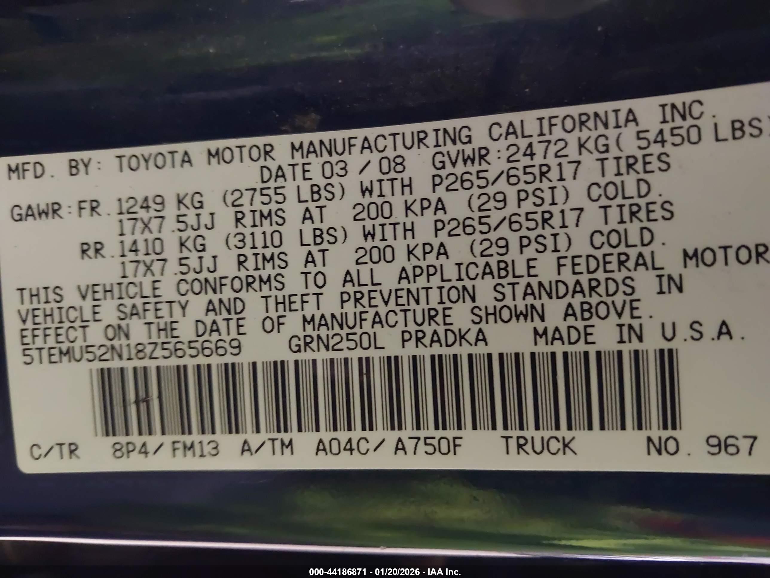 TOYOTA TACOMA image 9