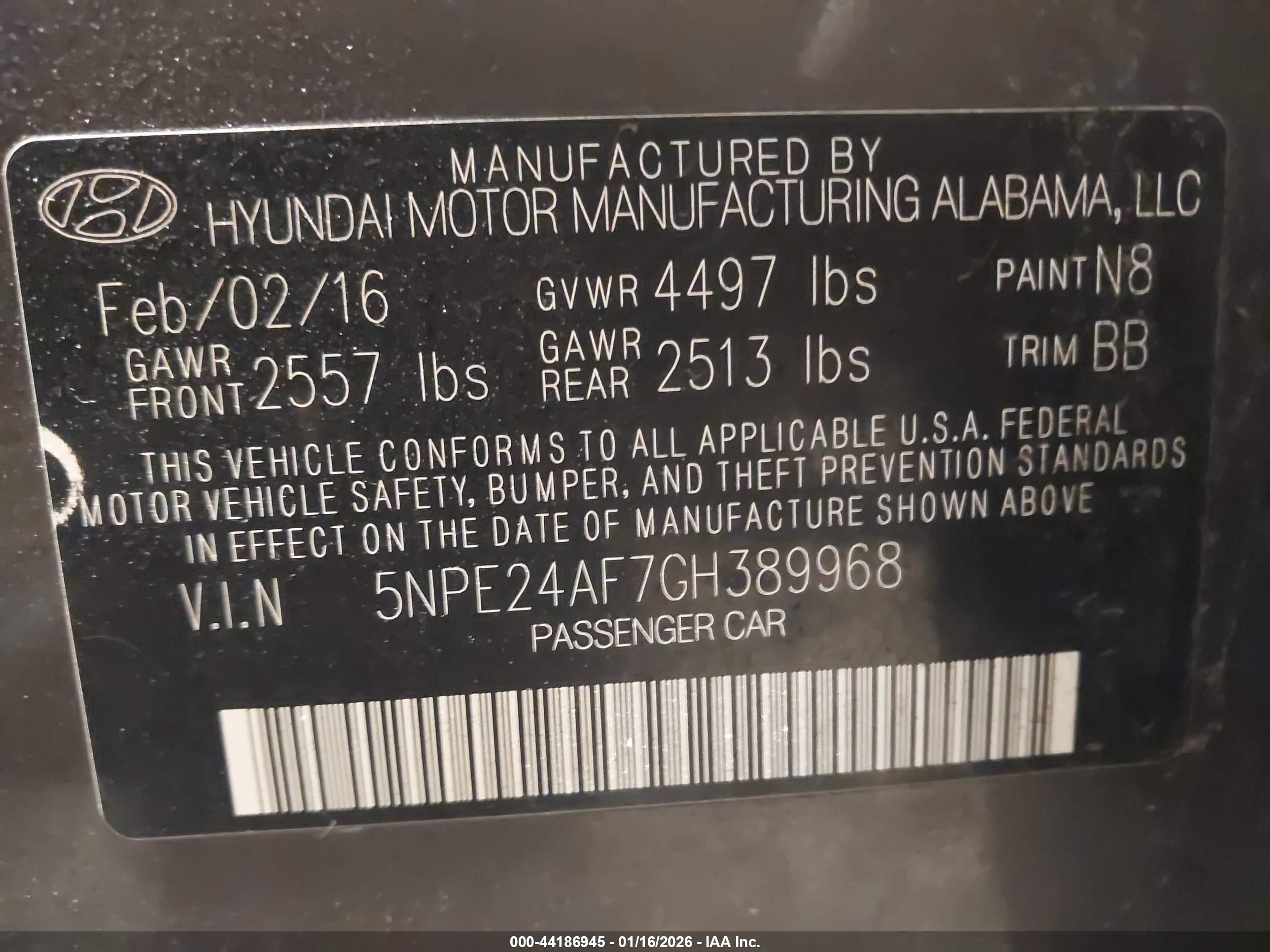 HYUNDAI SONATA image 9