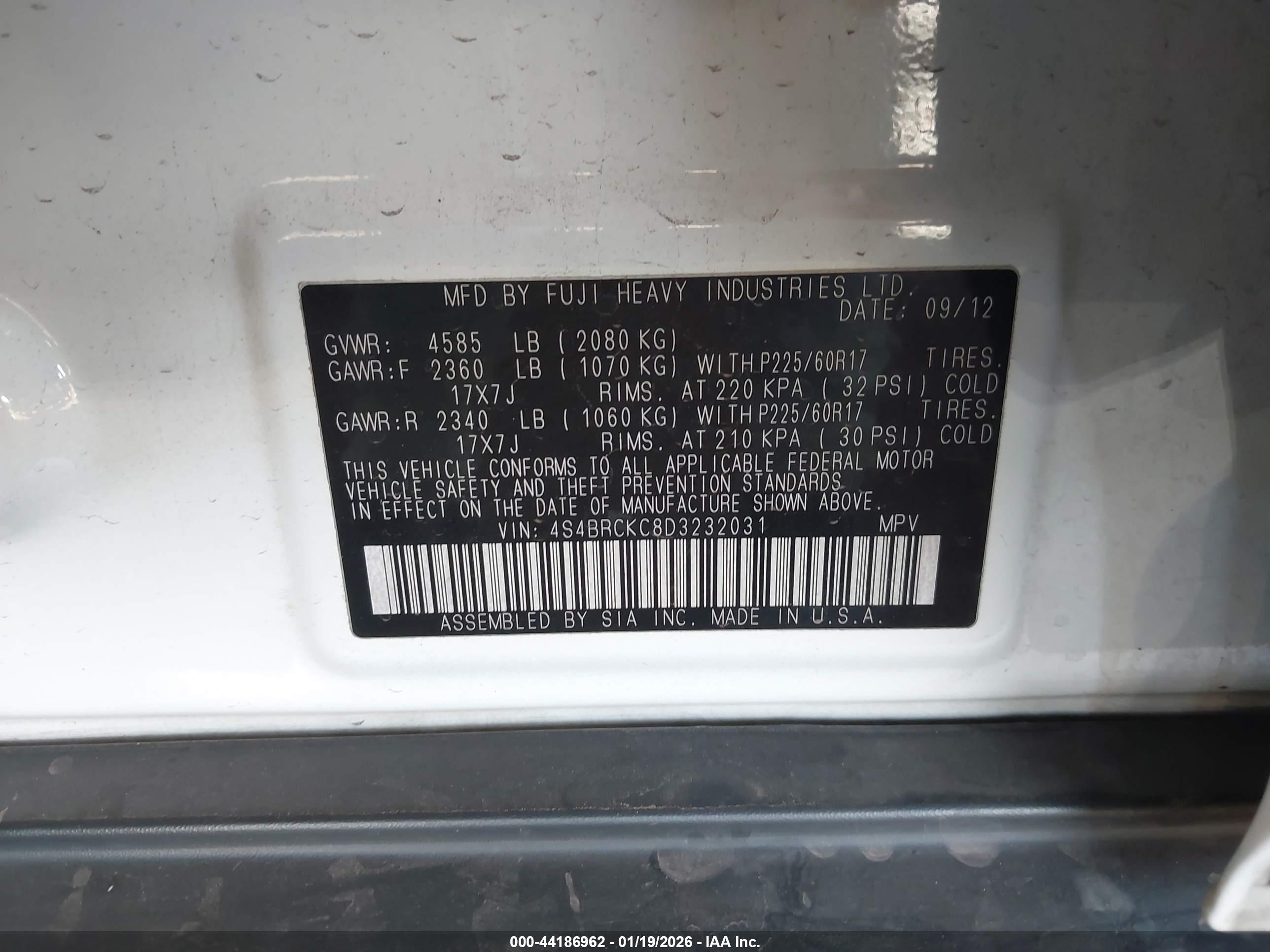 SUBARU OUTBACK image 9
