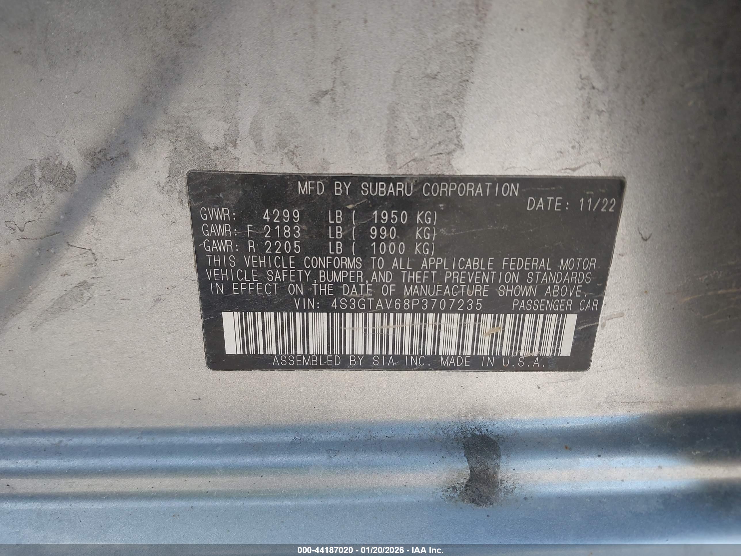 SUBARU IMPREZA image 9