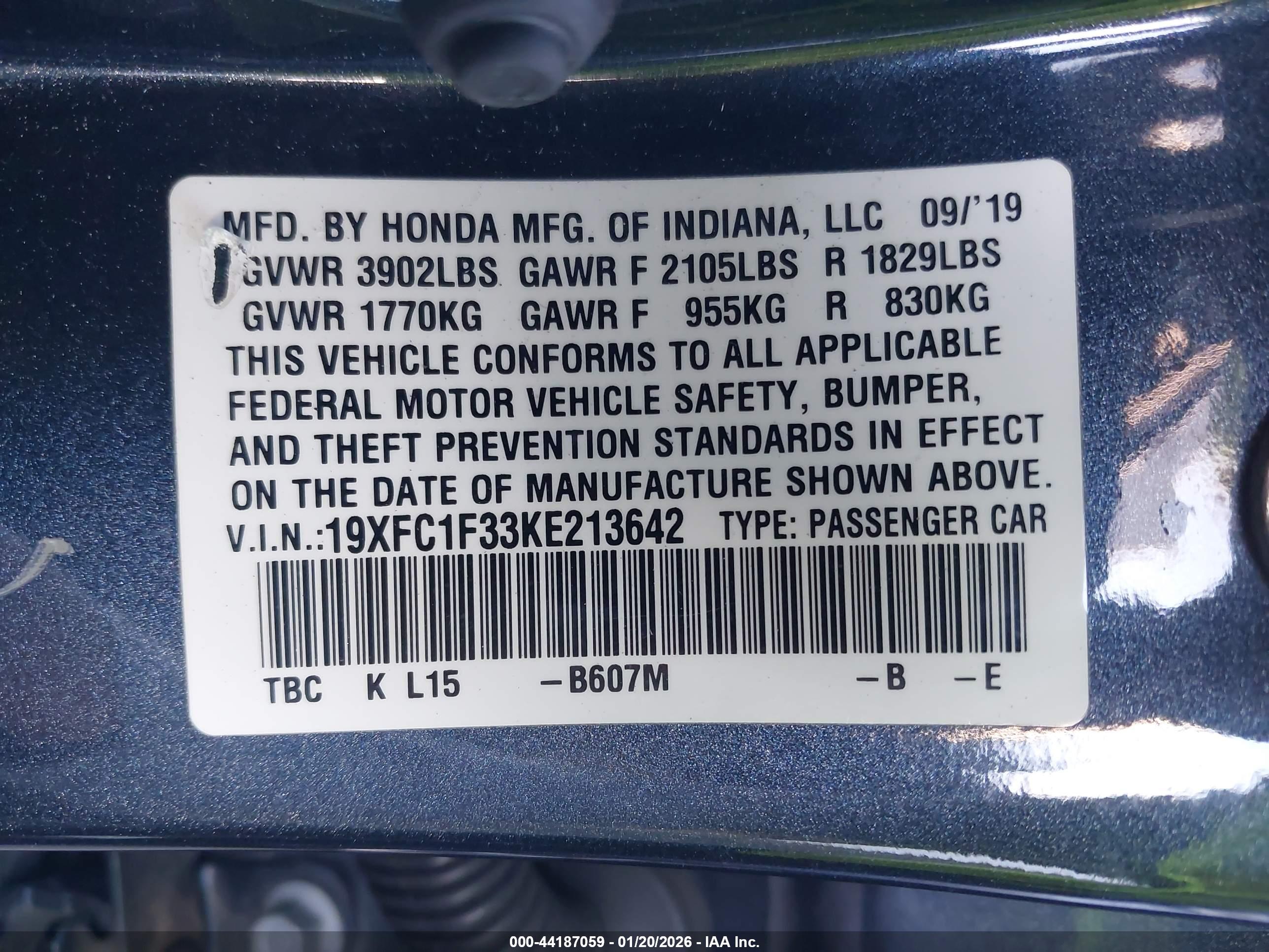 HONDA CIVIC image 9