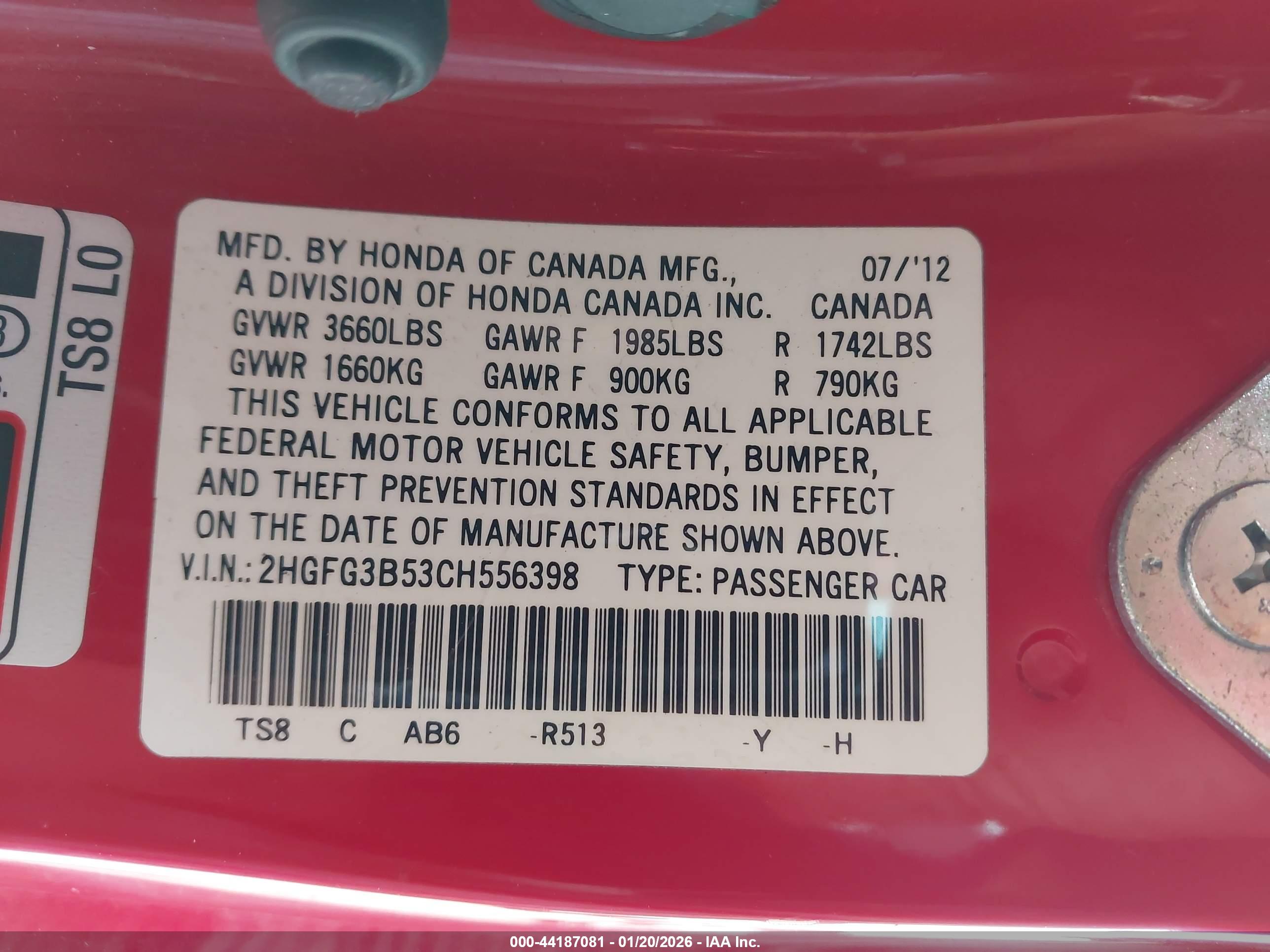 HONDA CIVIC image 9