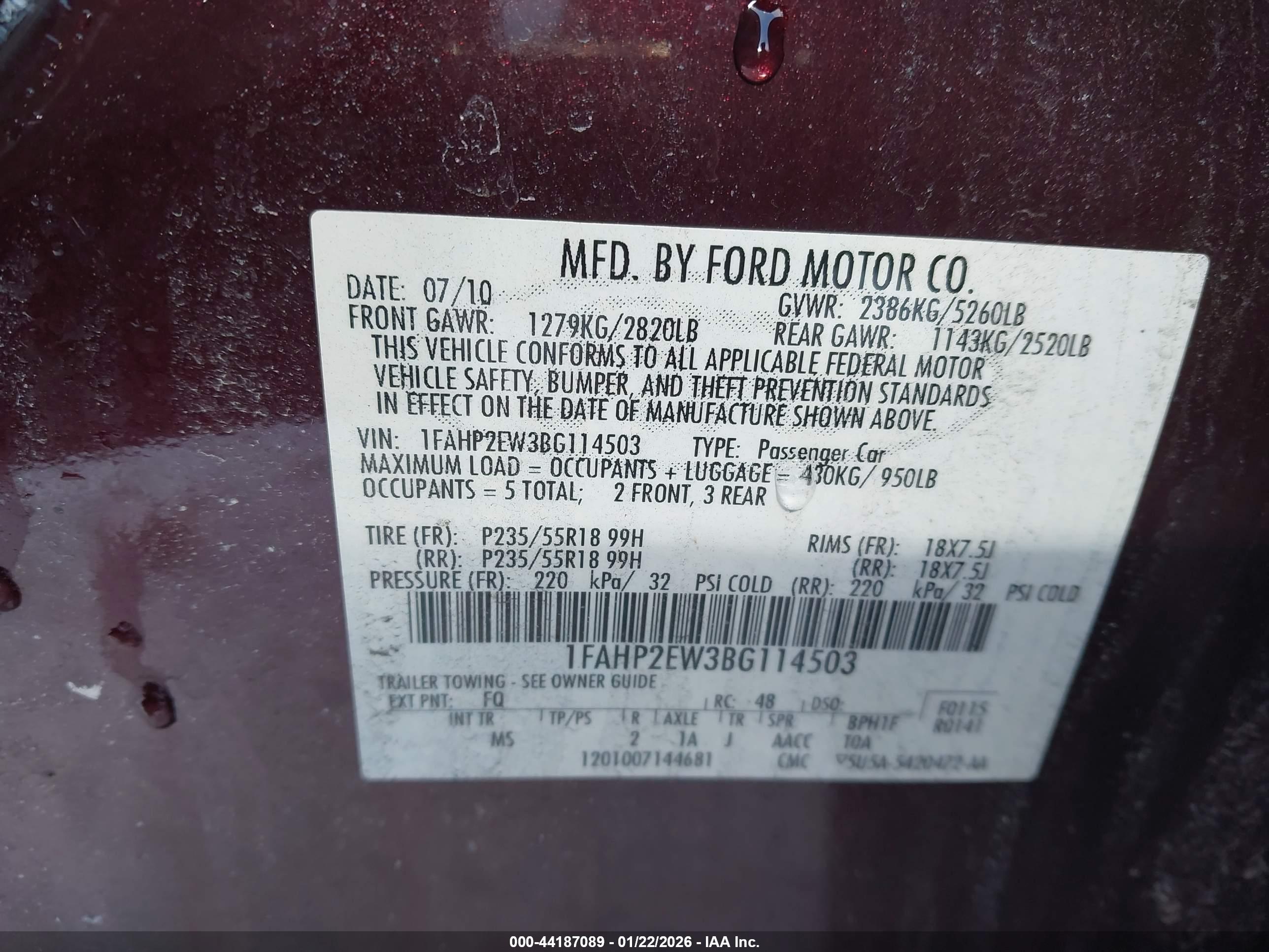 FORD TAURUS image 9