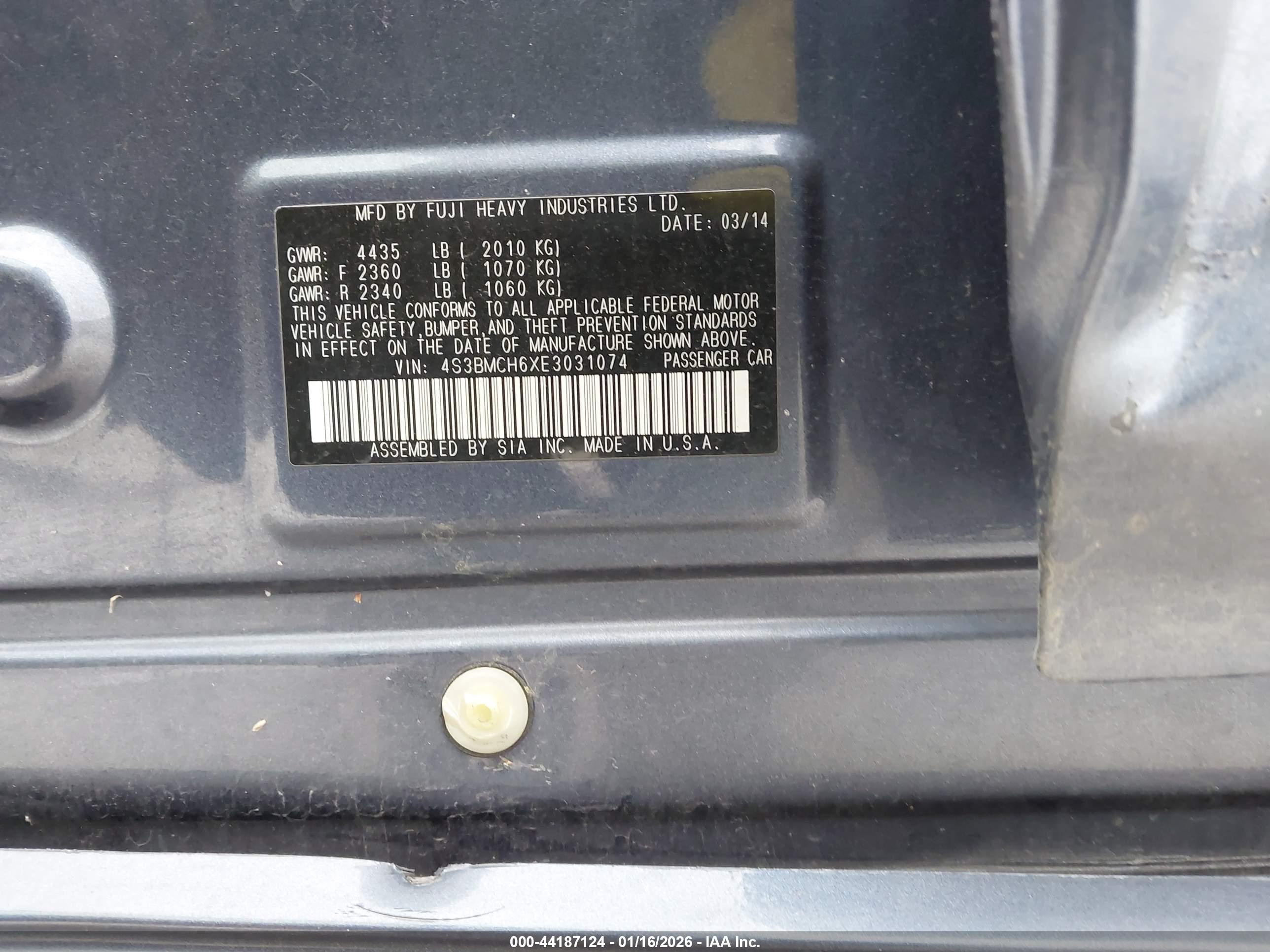 SUBARU LEGACY image 9